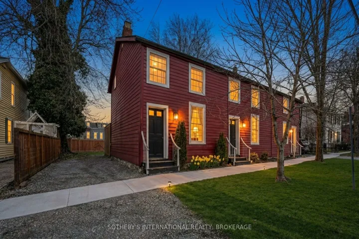 Twilight image of centrally located townhouse