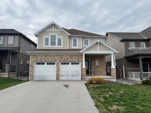 2-Car Garage; 4-Car Driveway with no sidewalk.