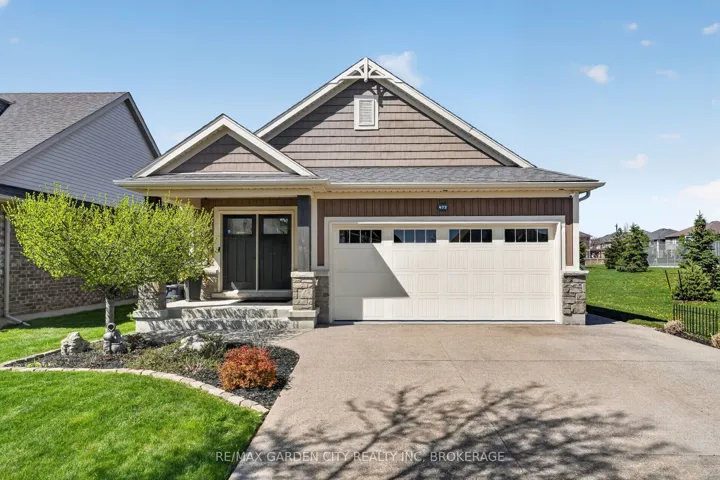 Front Street View, 2 Car Garage