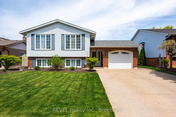 Raised bungalow backing onto park.