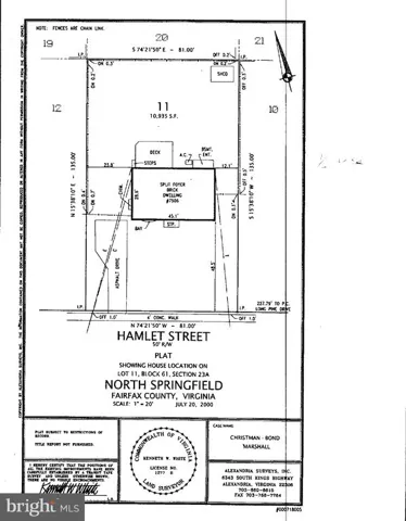 7506 Hamlet St, Springfield, Virginia 22151