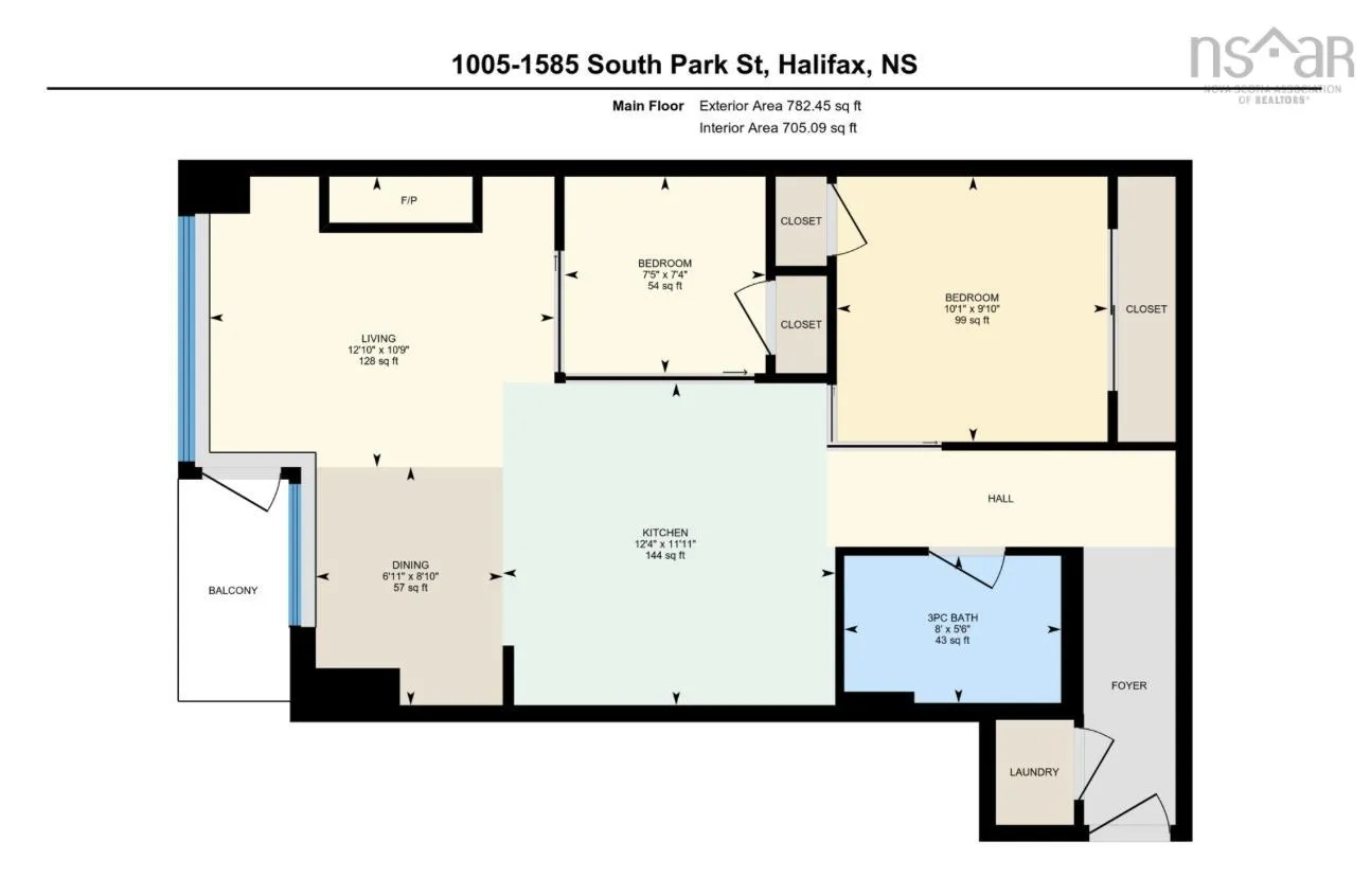 1005-1585 South Park Street, Halifax Ns B3j 0h8, 2 Bedrooms Bedrooms, ,1 BathroomBathrooms,Residential,For Sale,South Park,202509706