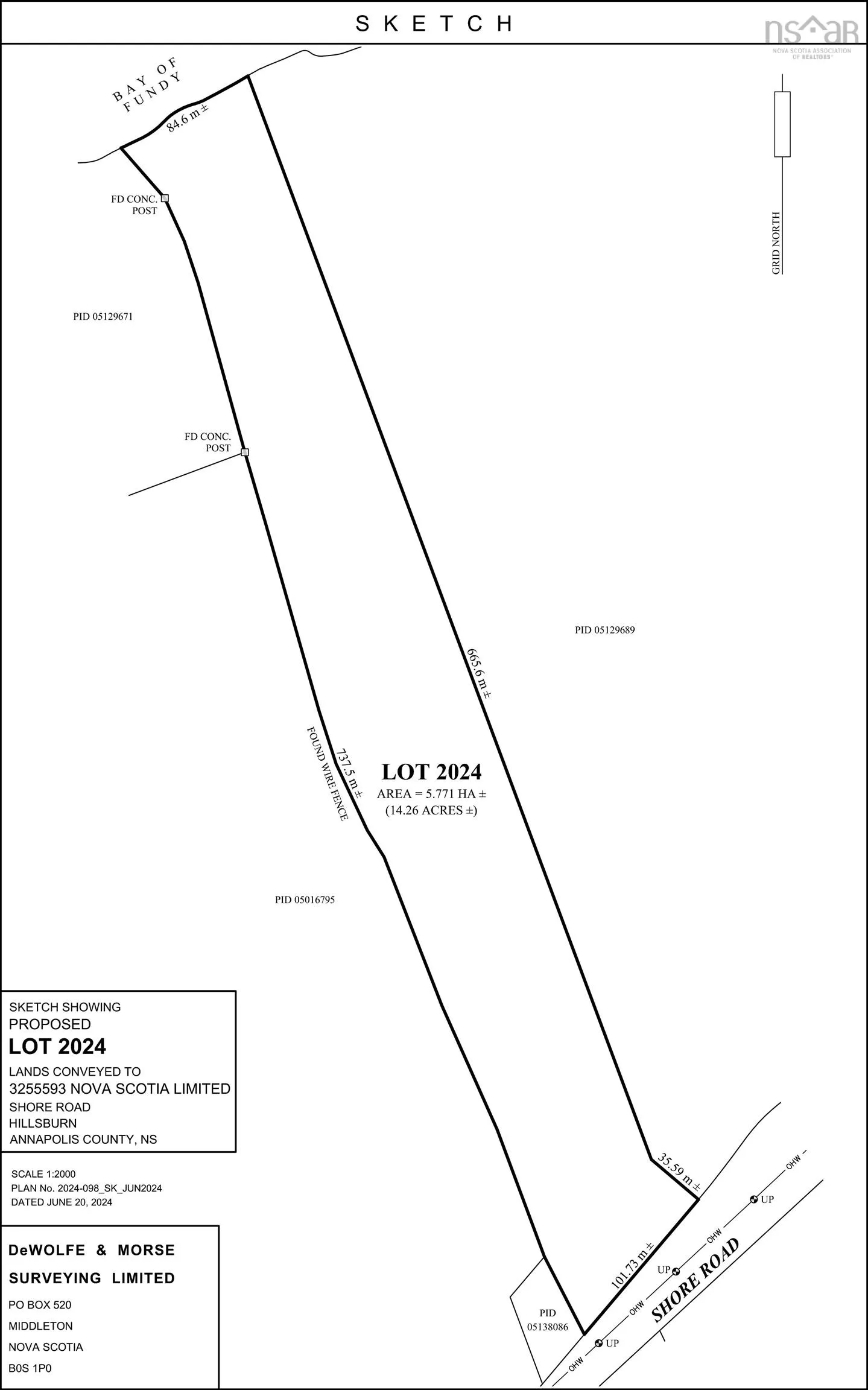 Lot 1 Shore Road, Hillsburn, NS B0S 1K0, ,Land,For Sale,Shore,202510911
