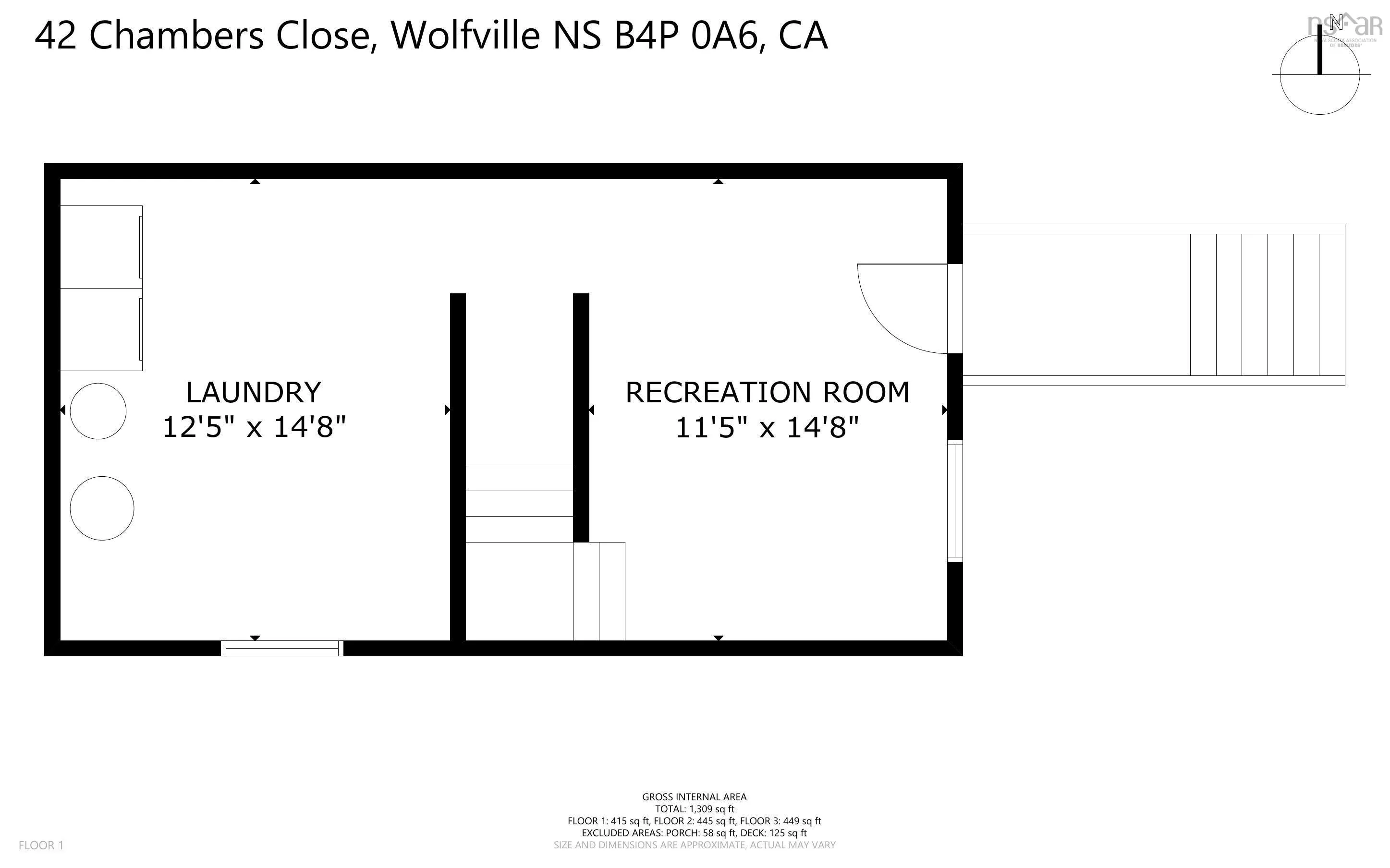 42 Chamber Close, Wolfville, NS B4P 0A6, 2 Bedrooms Bedrooms, ,1 BathroomBathrooms,Residential,For Sale,Chamber,202515357