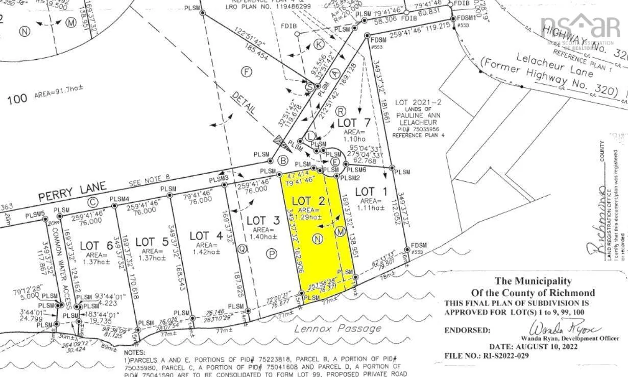 Lot 2 Perry Lane, Lennox Passage Ns B0e 1k0, ,Land,For Sale,Perry,202416052
