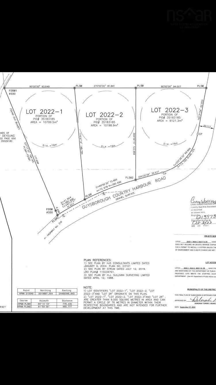 Lot 2022-1 Country Harbour Road, Cross Roads Country Harbour Ns B0h 1j0, ,Land,For Sale,Country Harbour Road,202419608