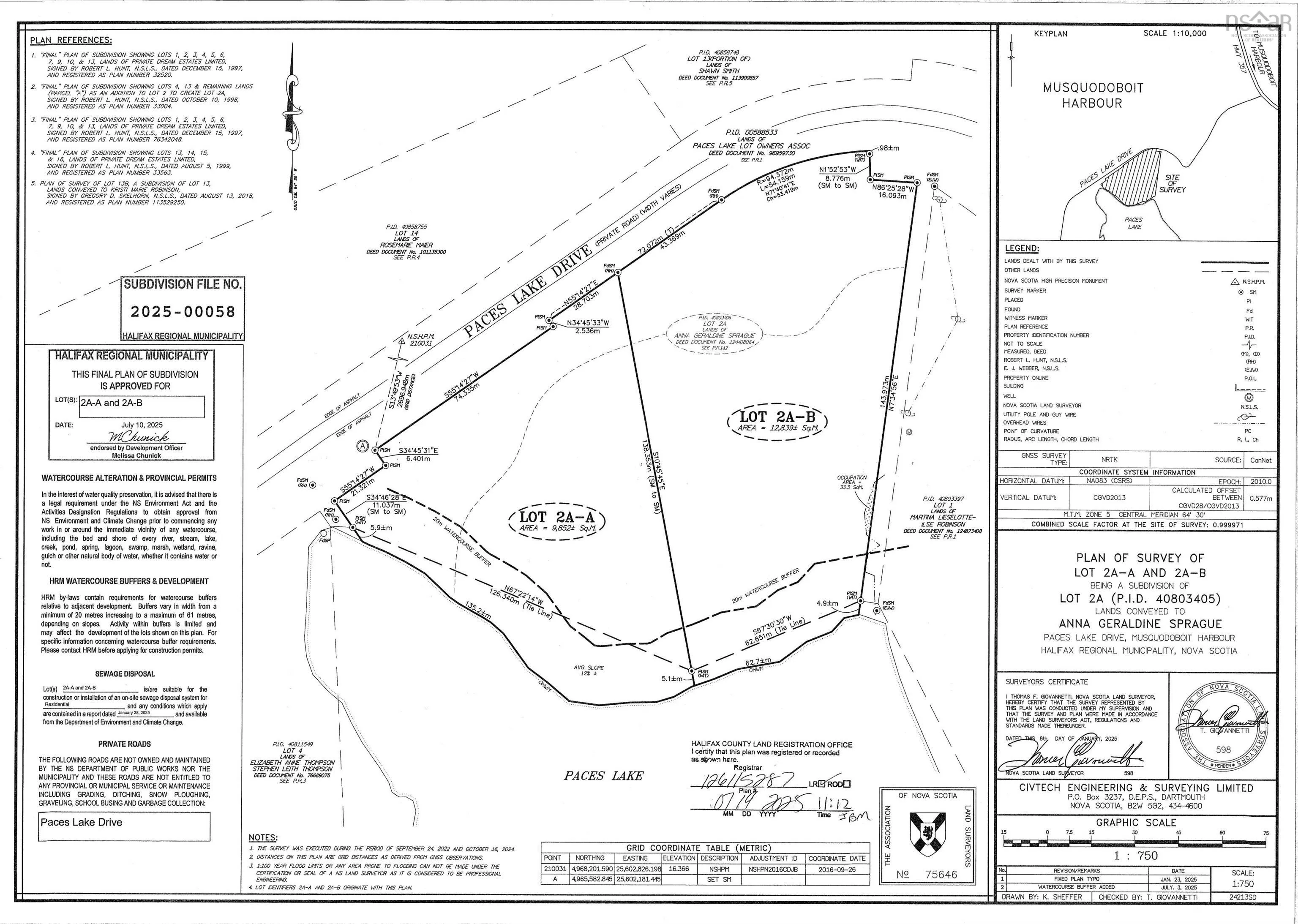 Lot 2a-a Paces Lake Drive, Musquodoboit Harbour, NS B3M 0B7, ,Land,For Sale,Paces Lake,202519804