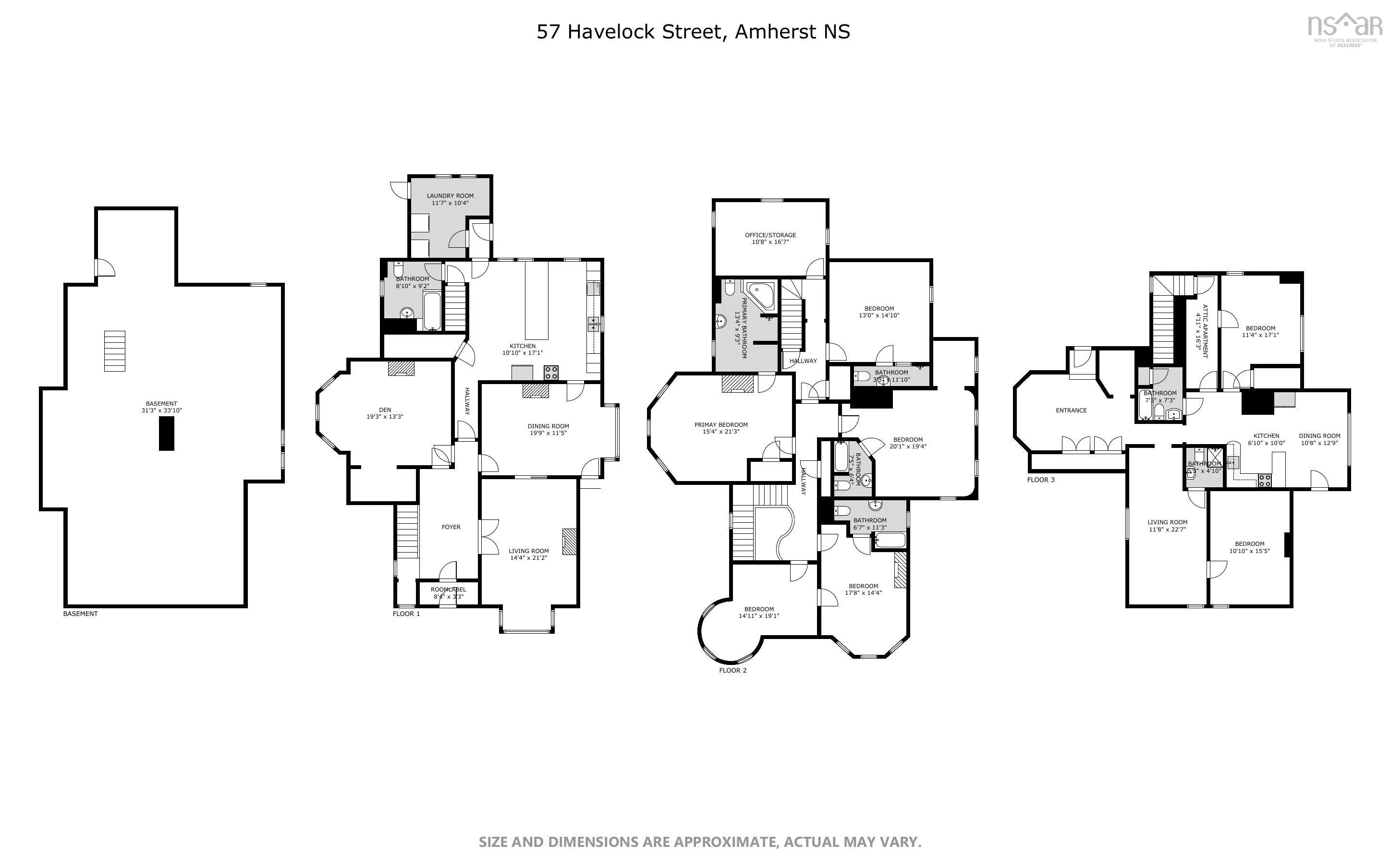 57 Havelock Street, Amherst, NS B4H 3J9, 8 Bedrooms Bedrooms, ,7 BathroomsBathrooms,Residential,For Sale,Havelock,202519951