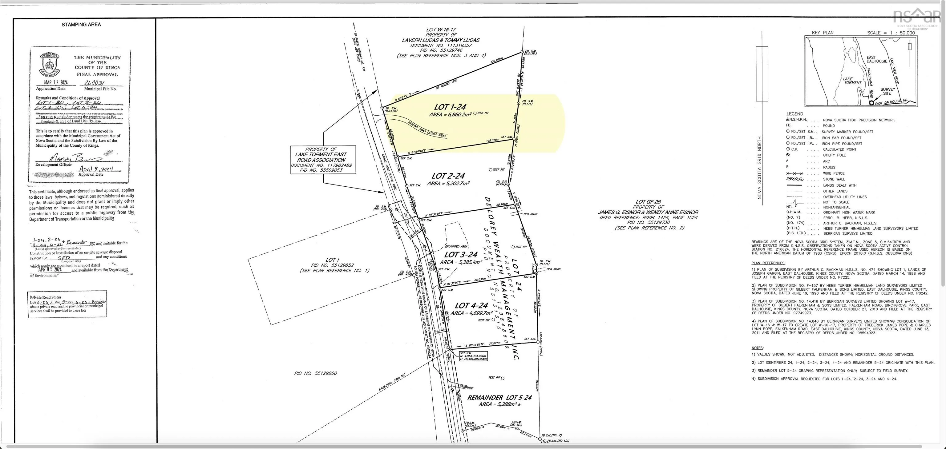 Lot 1-24 Falkenham Road, East Dalhousie, NS B0H 1H0, ,Land,For Sale,Falkenham,202523641