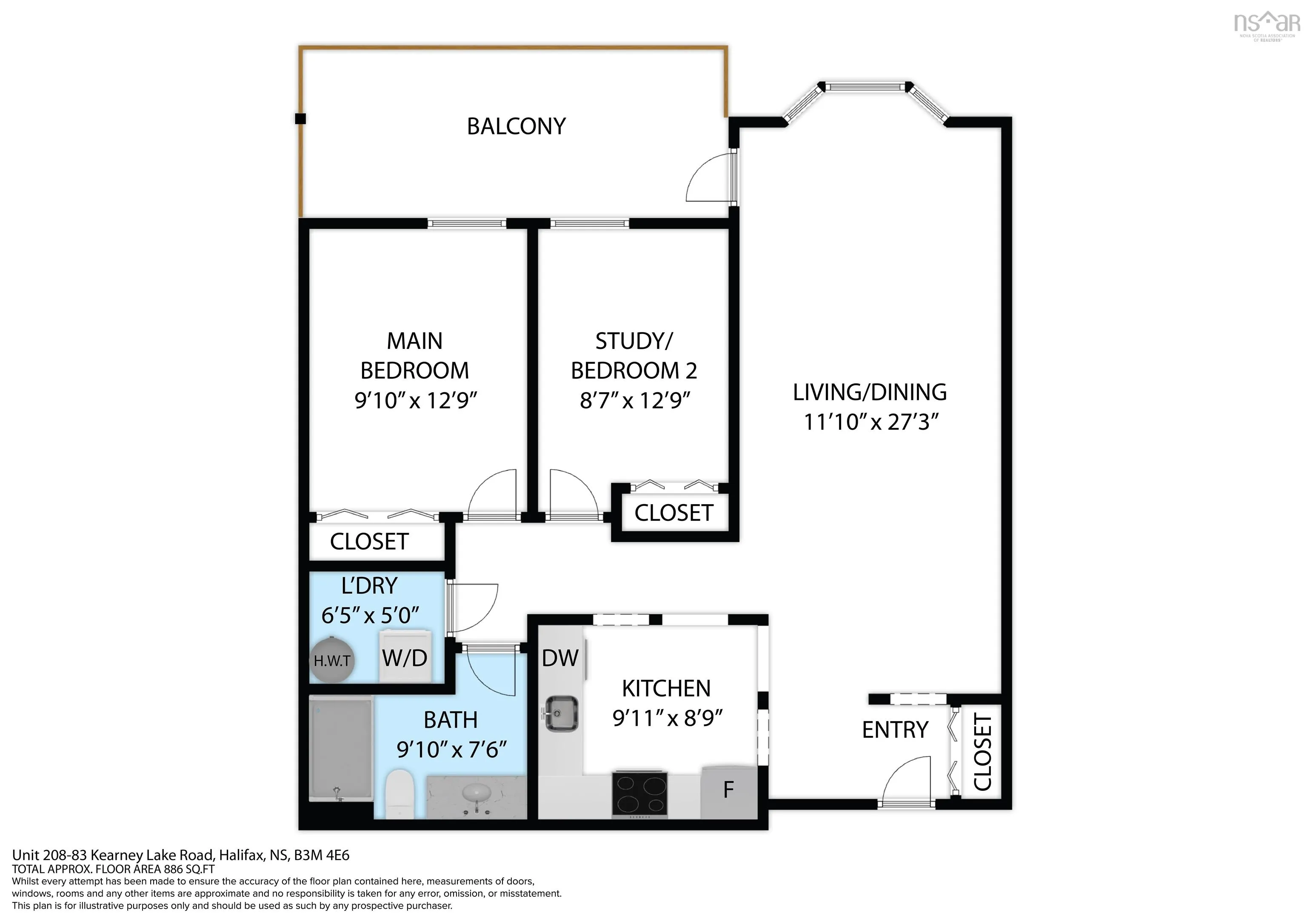 208-83 Kearney Lake Road, Halifax, NS B3M 4E6, 2 Bedrooms Bedrooms, ,1 BathroomBathrooms,Residential,For Sale,Kearney Lake,202522484