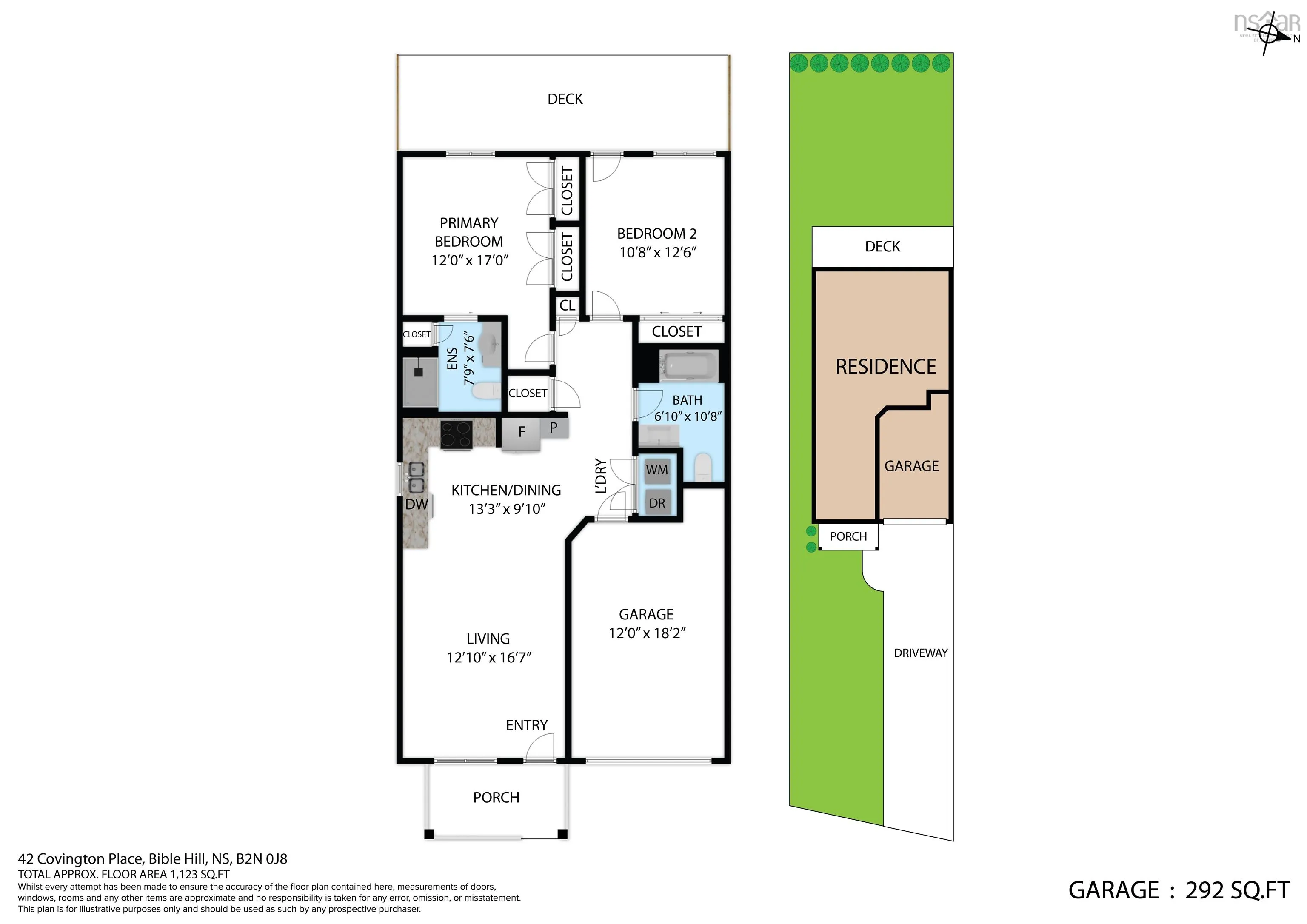 42 Covington Place, Bible Hill, NS B2N 0J8, 2 Bedrooms Bedrooms, ,2 BathroomsBathrooms,Residential,For Sale,Covington,202520873