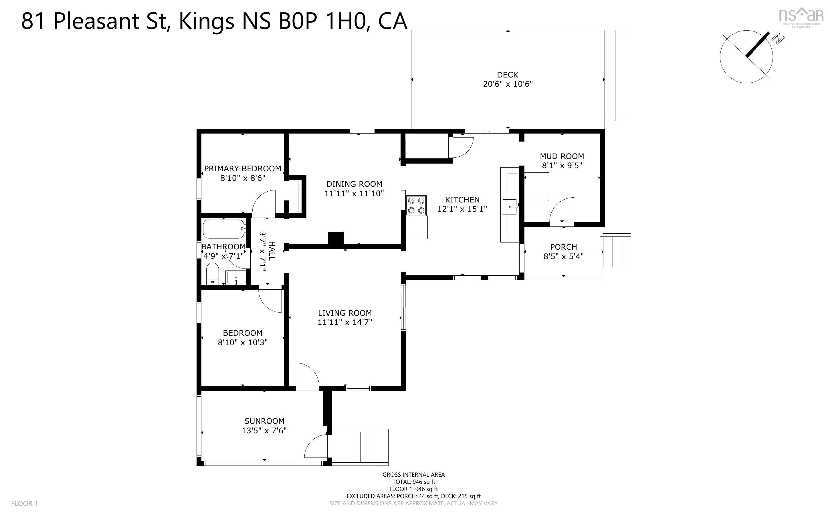 81 Pleasant Street, Kingsport, NS B0P 1H0, 2 Bedrooms Bedrooms, ,1 BathroomBathrooms,Residential,For Sale,Pleasant,202513634