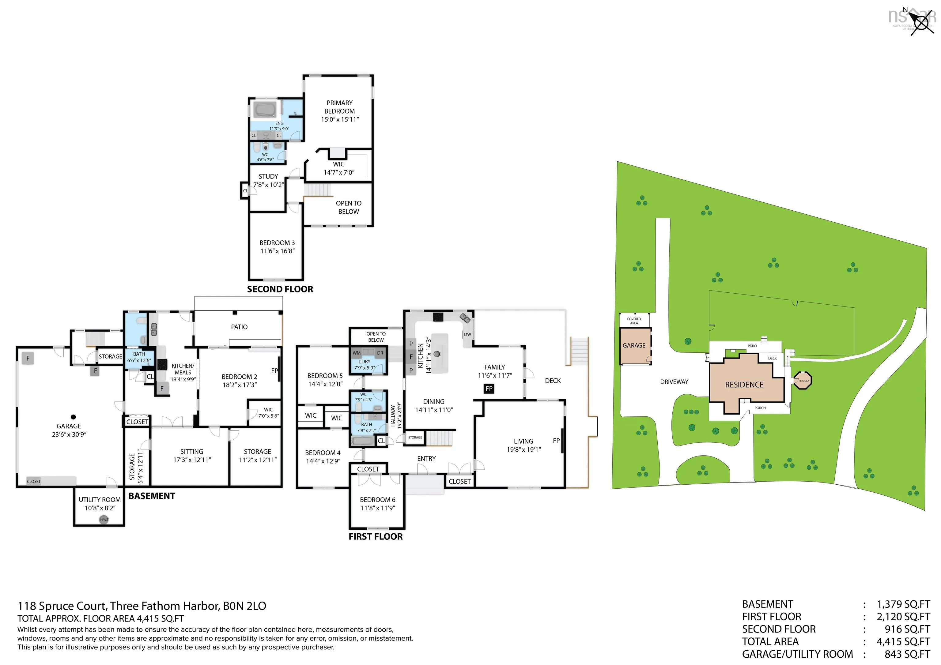 118 Spruce Court, Three Fathom Harbour, NS B0J 2L0, 6 Bedrooms Bedrooms, ,5 BathroomsBathrooms,Residential,For Sale,Spruce,202522150