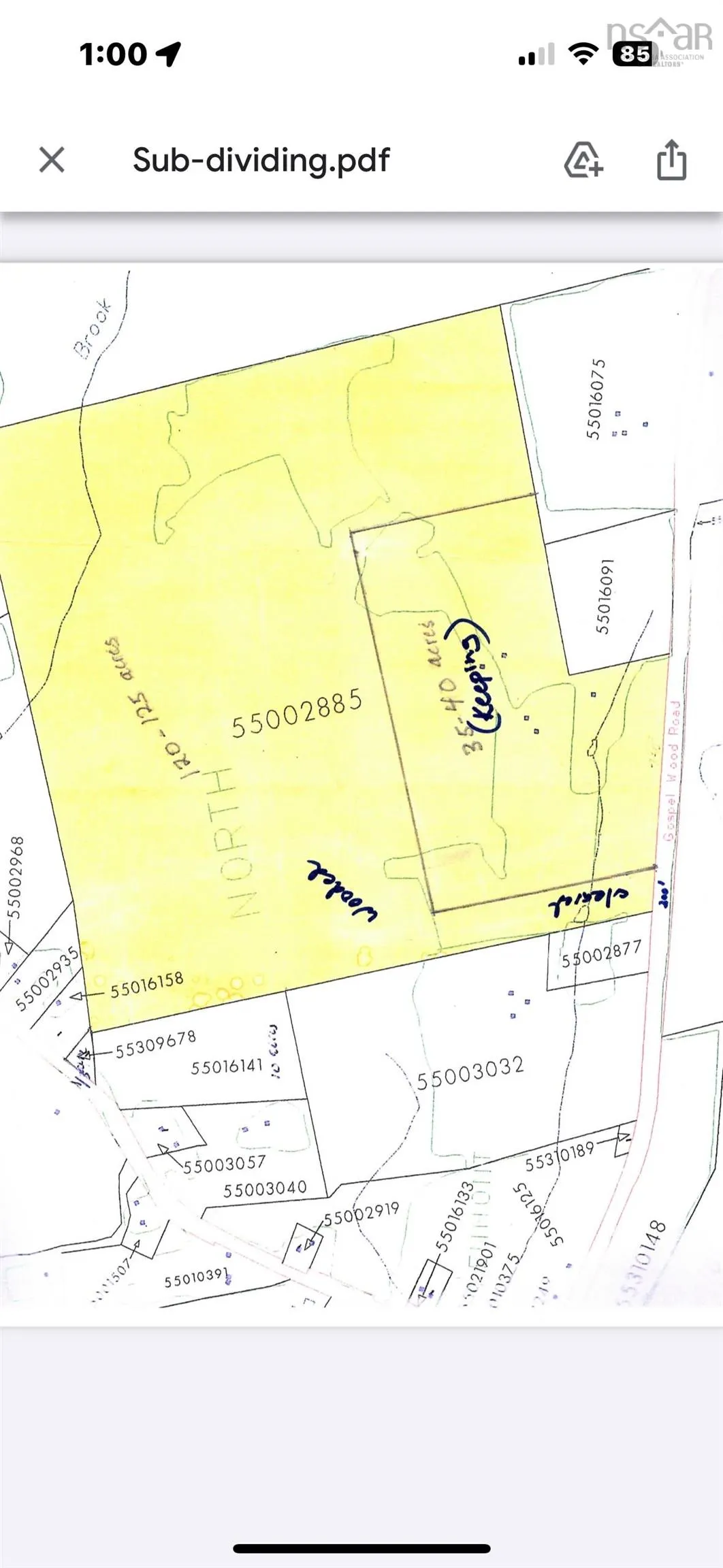 Acreage Gospel Road, Glenmont Ns B0p 1h0, ,Land,For Sale,Gospel,202404211