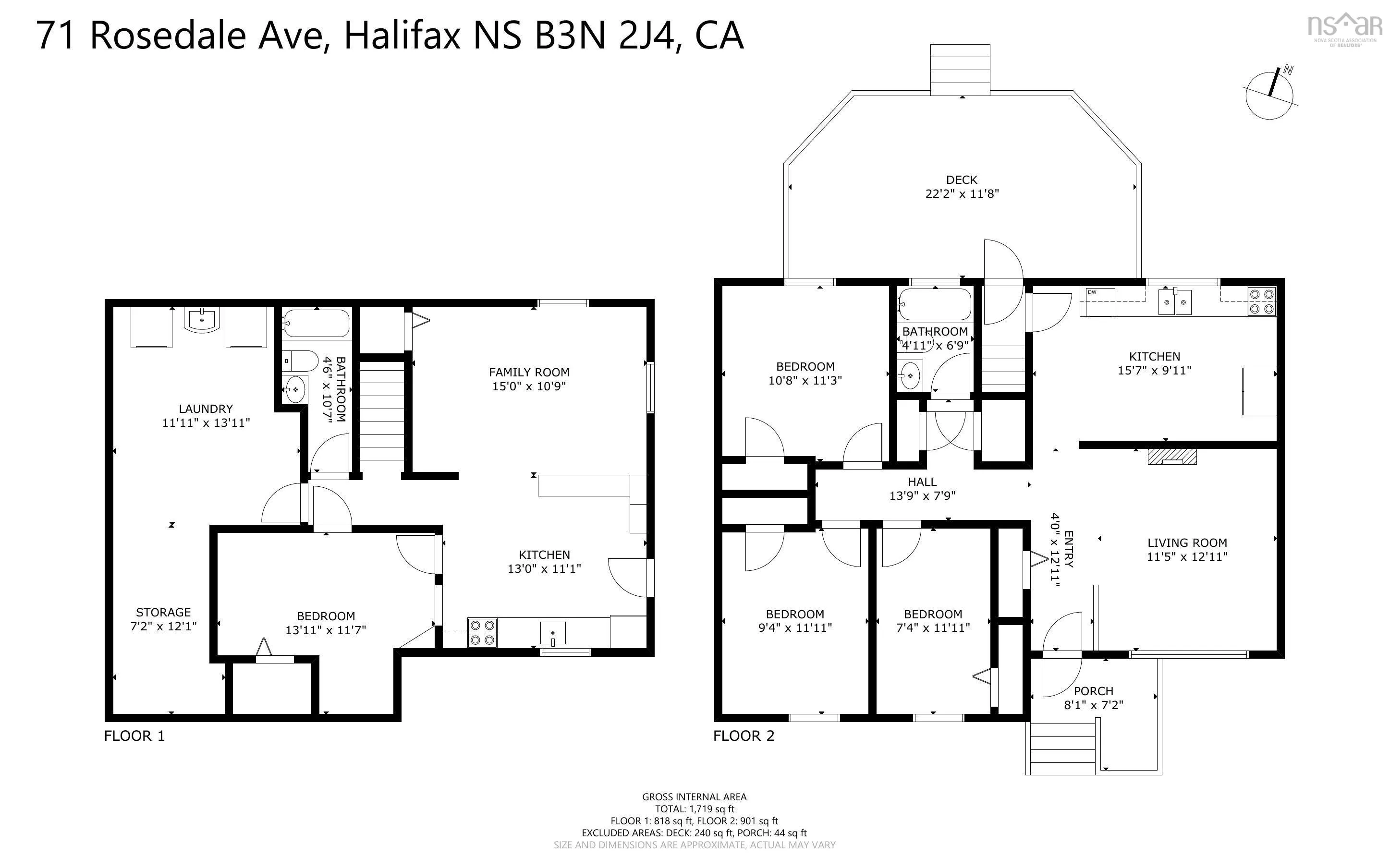 71 Rosedale Avenue, Fairview, NS B3N 2J4, 4 Bedrooms Bedrooms, ,2 BathroomsBathrooms,Residential,For Sale,Rosedale,202523175