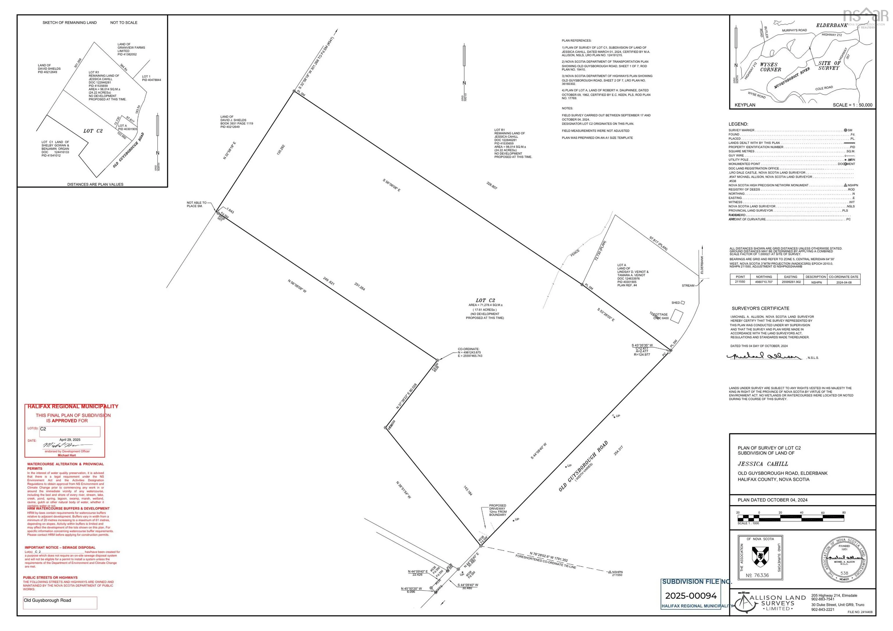 Lot C2 Old Guysborough Road, Elderbank, NS B0N 1K0, ,Land,For Sale,Old Guysborough,202520523