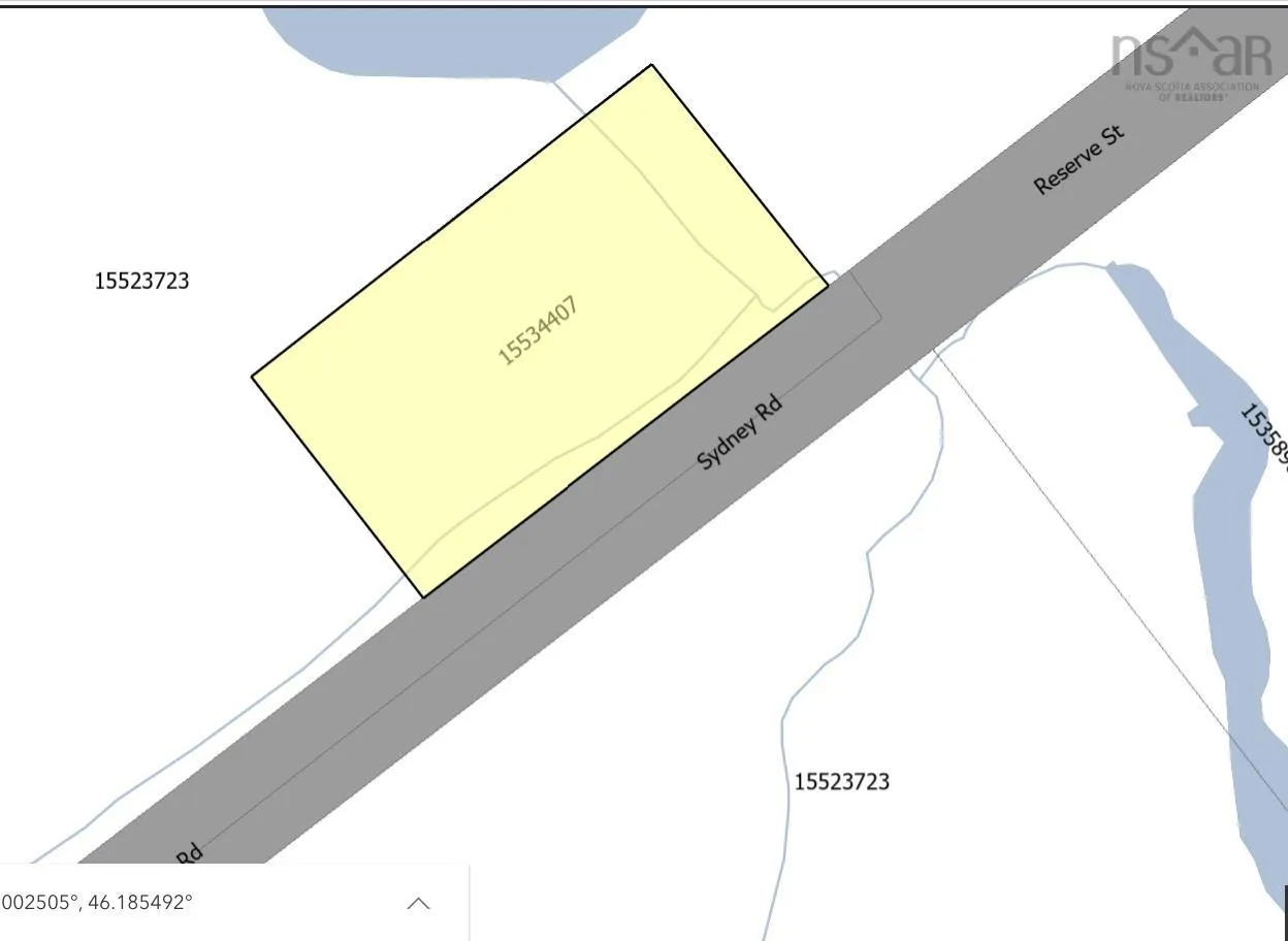 0 No. Reserve Street, Reserve Mines Ns B1e 1k6, ,Land,For Sale,Reserve,202406822