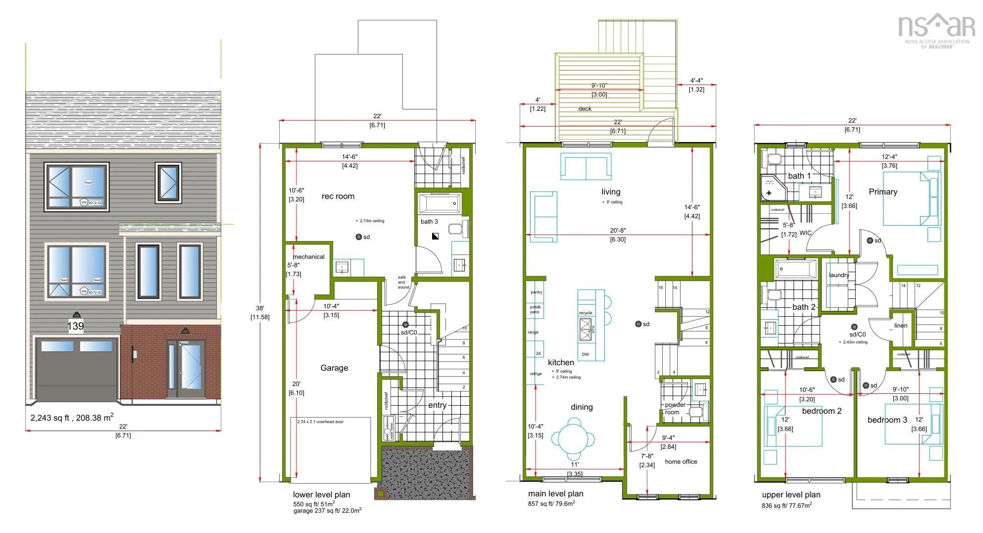 Stephs Street, Bedford West, NS B4B 0L1, 3 Bedrooms Bedrooms, ,4 BathroomsBathrooms,Residential,For Sale,Stephs,202519895