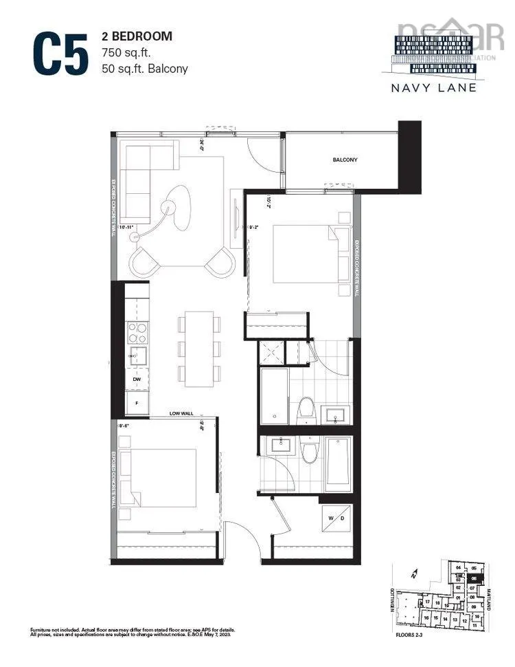 206-2250 Maitland Street, Halifax Ns B3k 2z9, 2 Bedrooms Bedrooms, ,2 BathroomsBathrooms,Residential,For Sale,Maitland,202319712