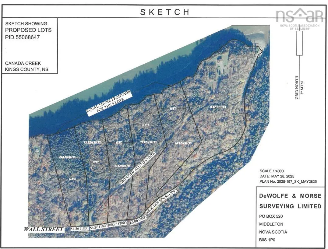 Wall Street Lot 1, Canada Creek, NS B0P 1V0, ,Land,For Sale,Wall,202517650