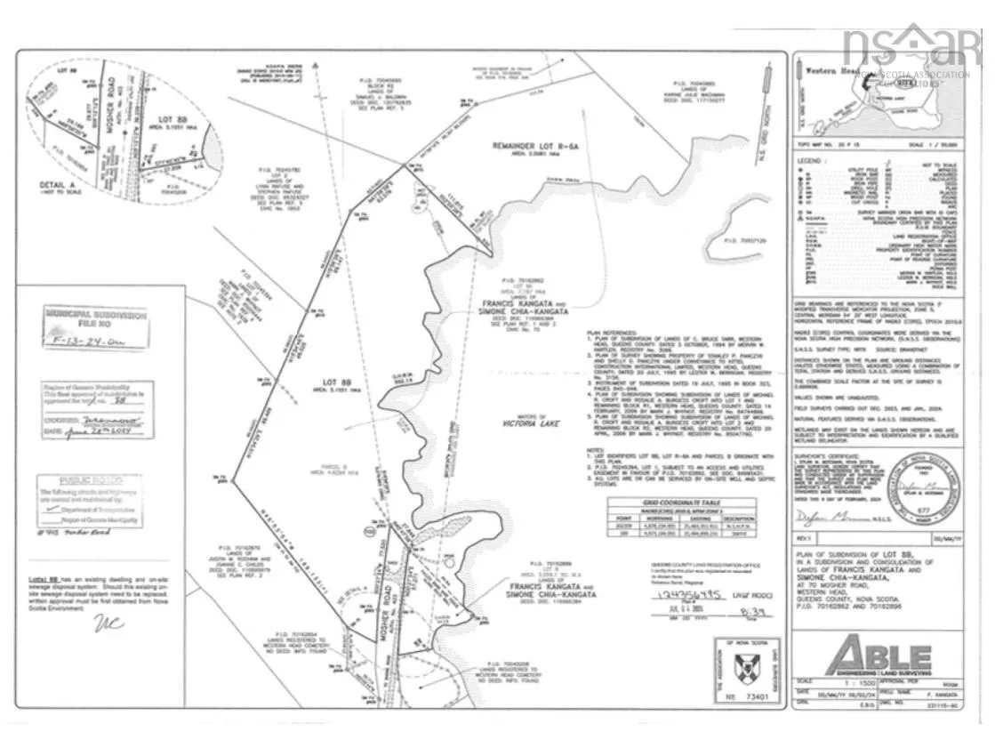 70 Mosher Road Lot 6A, Western Head NS B0T 1K0, ,Land,For Sale,Mosher,202315163