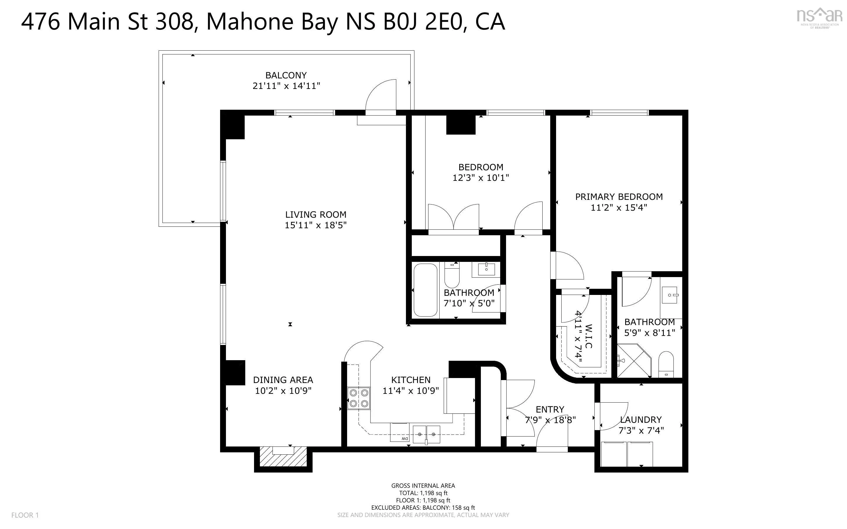 308-476 Main Street, Mahone Bay, NS B0J 2E0, 2 Bedrooms Bedrooms, ,2 BathroomsBathrooms,Residential,For Sale,Main,202519936