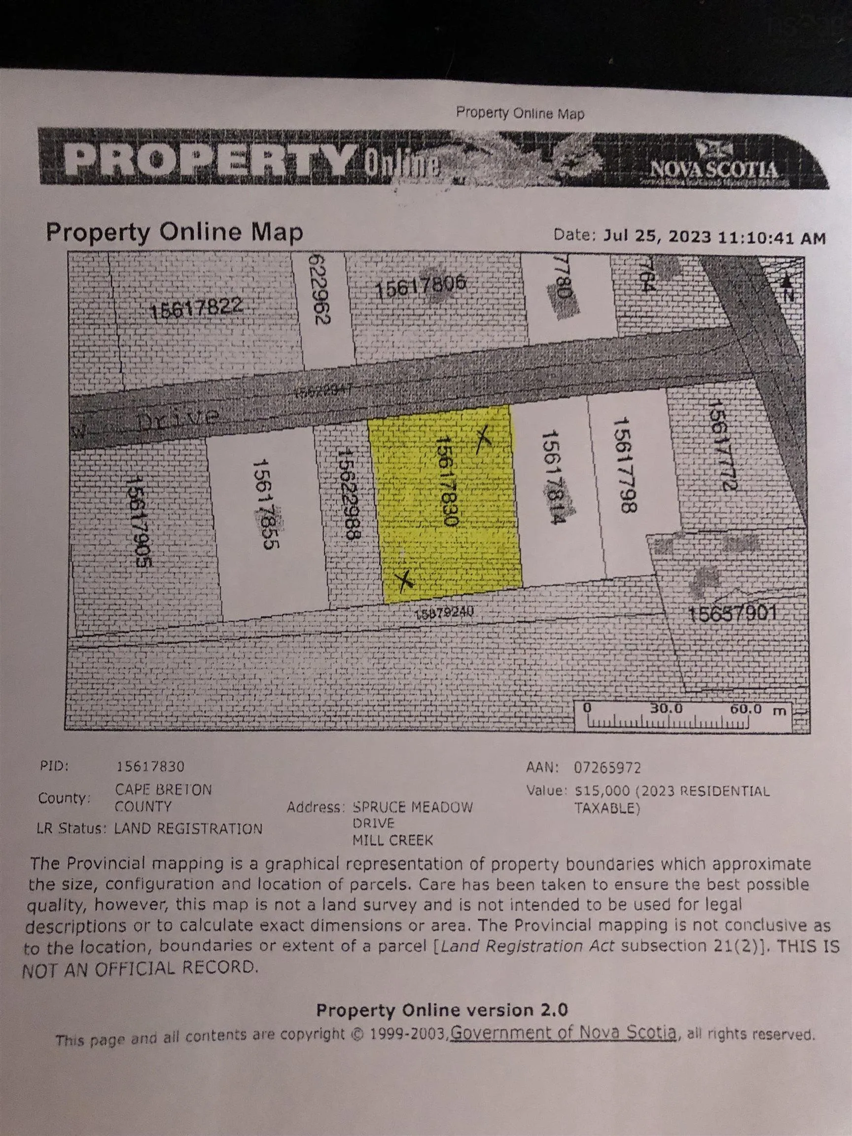 Lot 8 Spruce Meadow Dr., Mill Creek, NS B1Y 1W7, ,Land,For Sale,Spruce Meadow Dr.,202412783