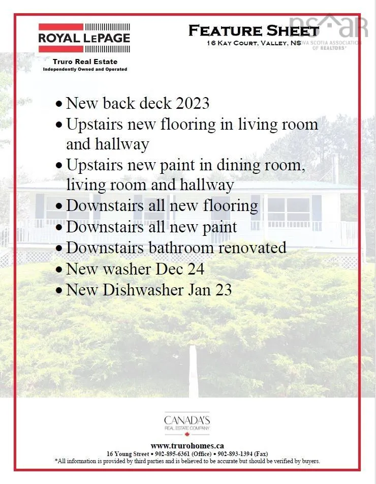 16 Kay Court, Valley, NS B6L 3T3, 4 Bedrooms Bedrooms, ,2 BathroomsBathrooms,Residential,For Sale,Kay,202516146