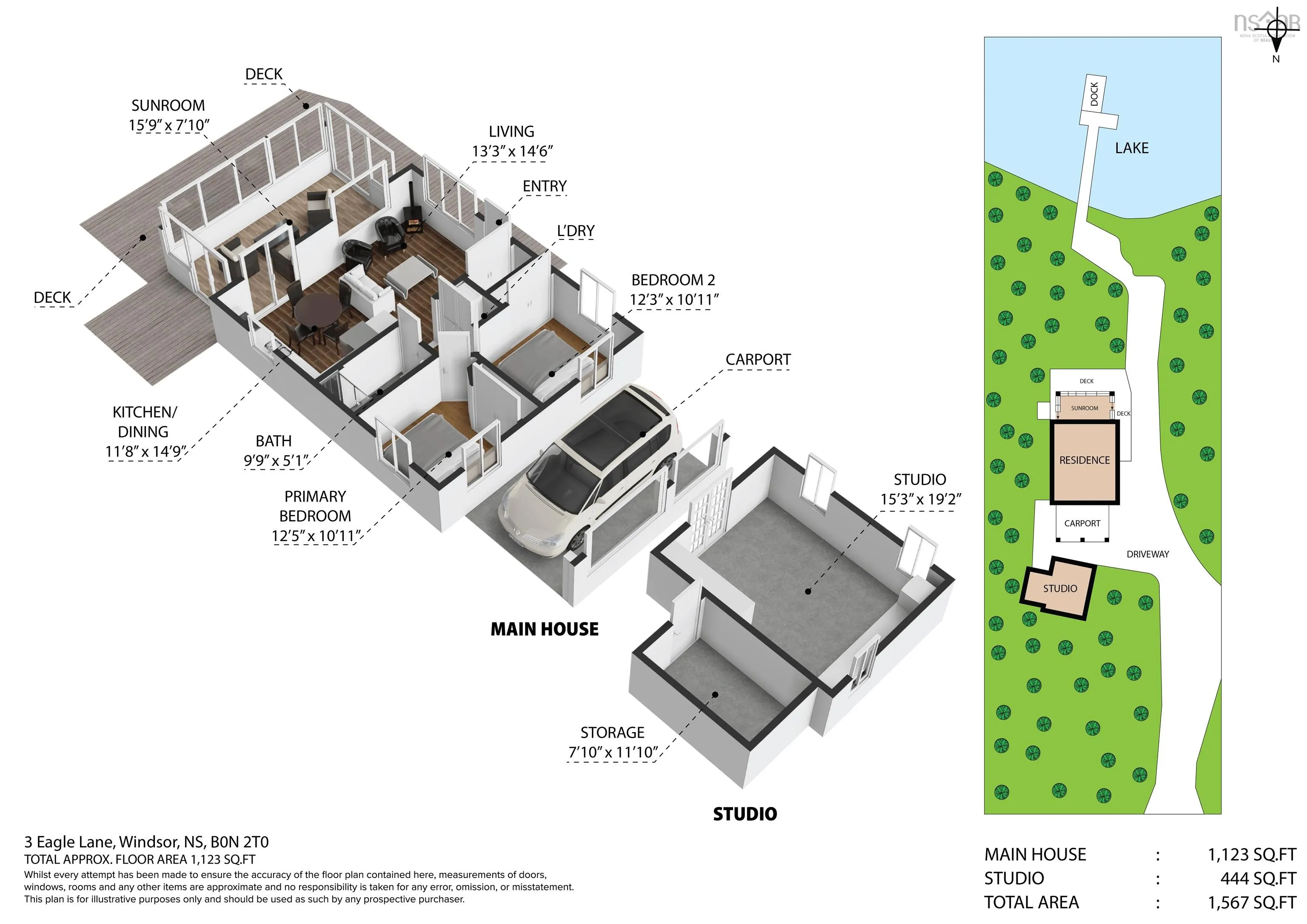 18-3 Eagle Lane, Vaughan, NS B0N 2T0, 2 Bedrooms Bedrooms, ,1 BathroomBathrooms,Residential,For Sale,Eagle,202521031