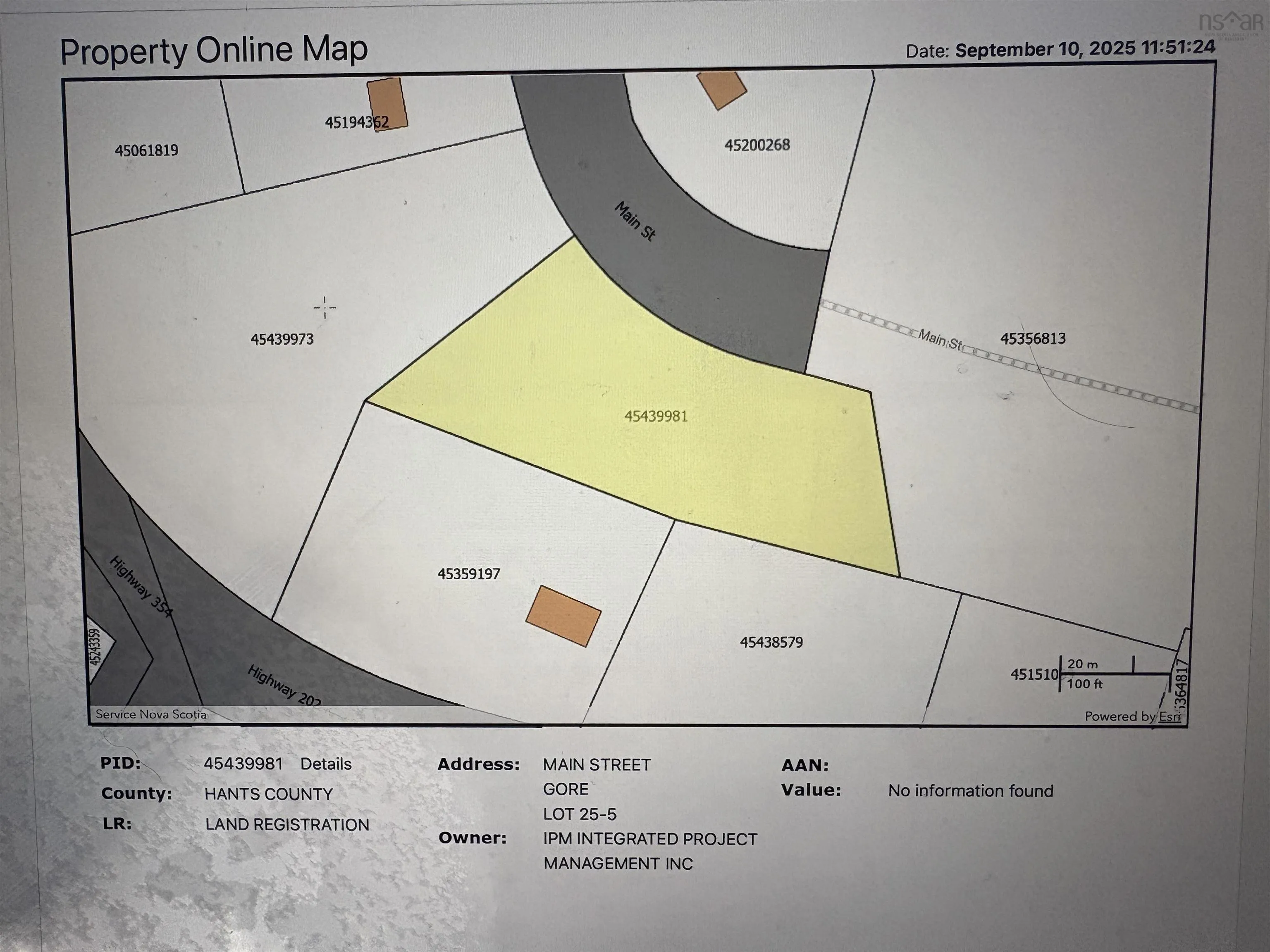 5-25-5 Main Street, Gore, NS B0N 2N0, ,Land,For Sale,Main,202523368