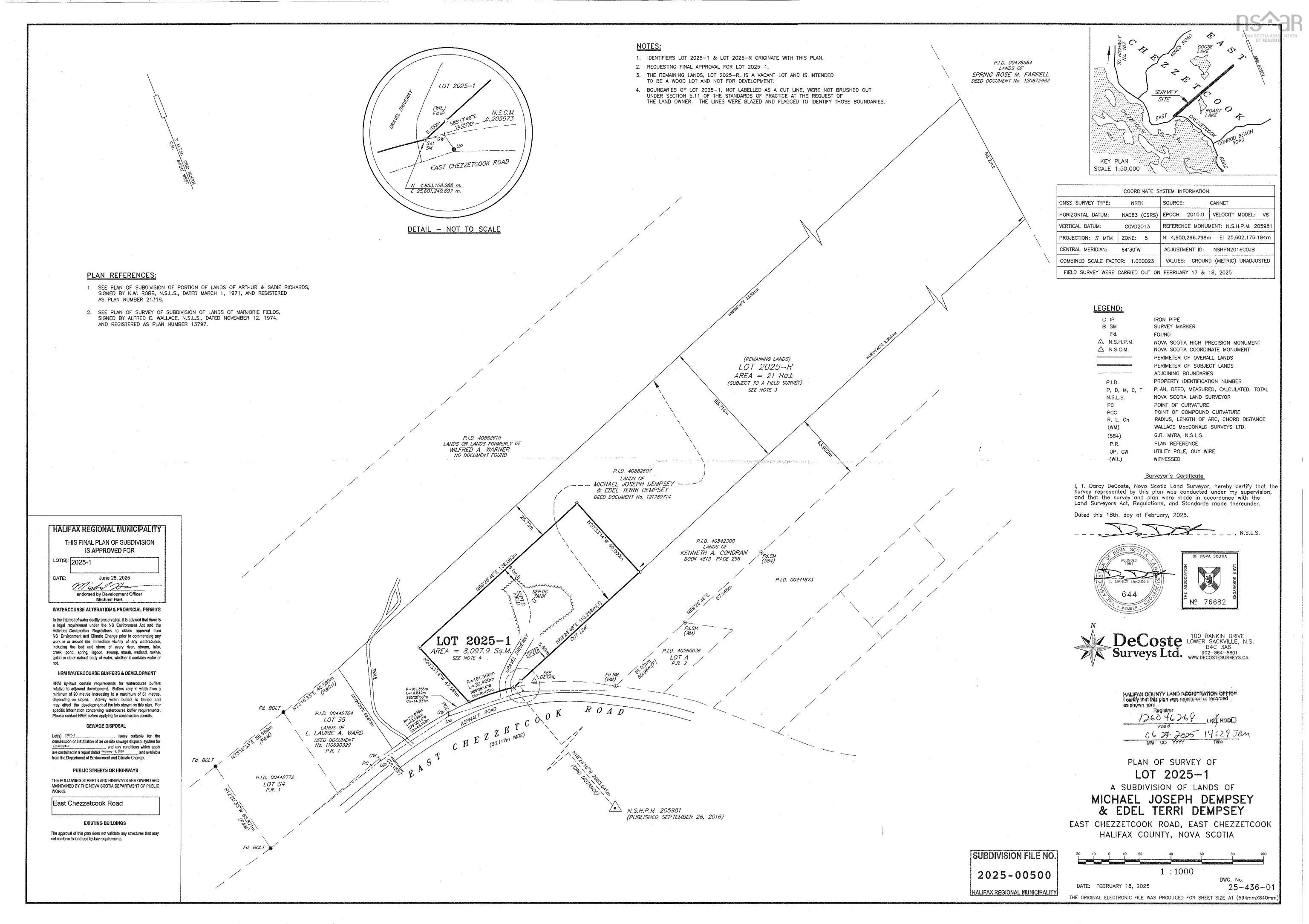 1161 East Chezzetcook Road, Chezzetcook, NS B0J 2L0, ,Land,For Sale,East Chezzetcook,202511381
