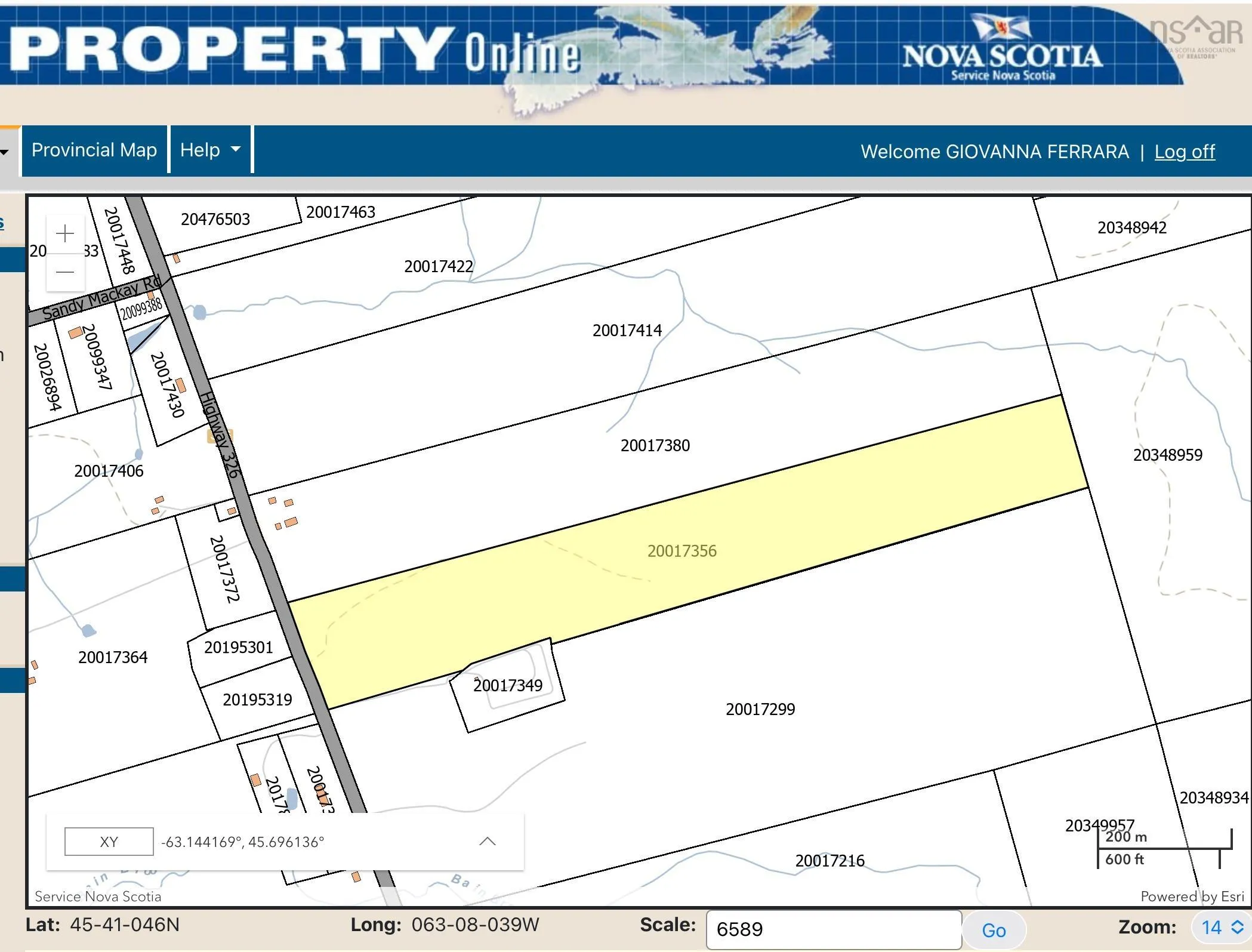 50acres Highway 326, Denmark, NS B0K 1V0, ,Land,For Sale,Highway 326,202518007