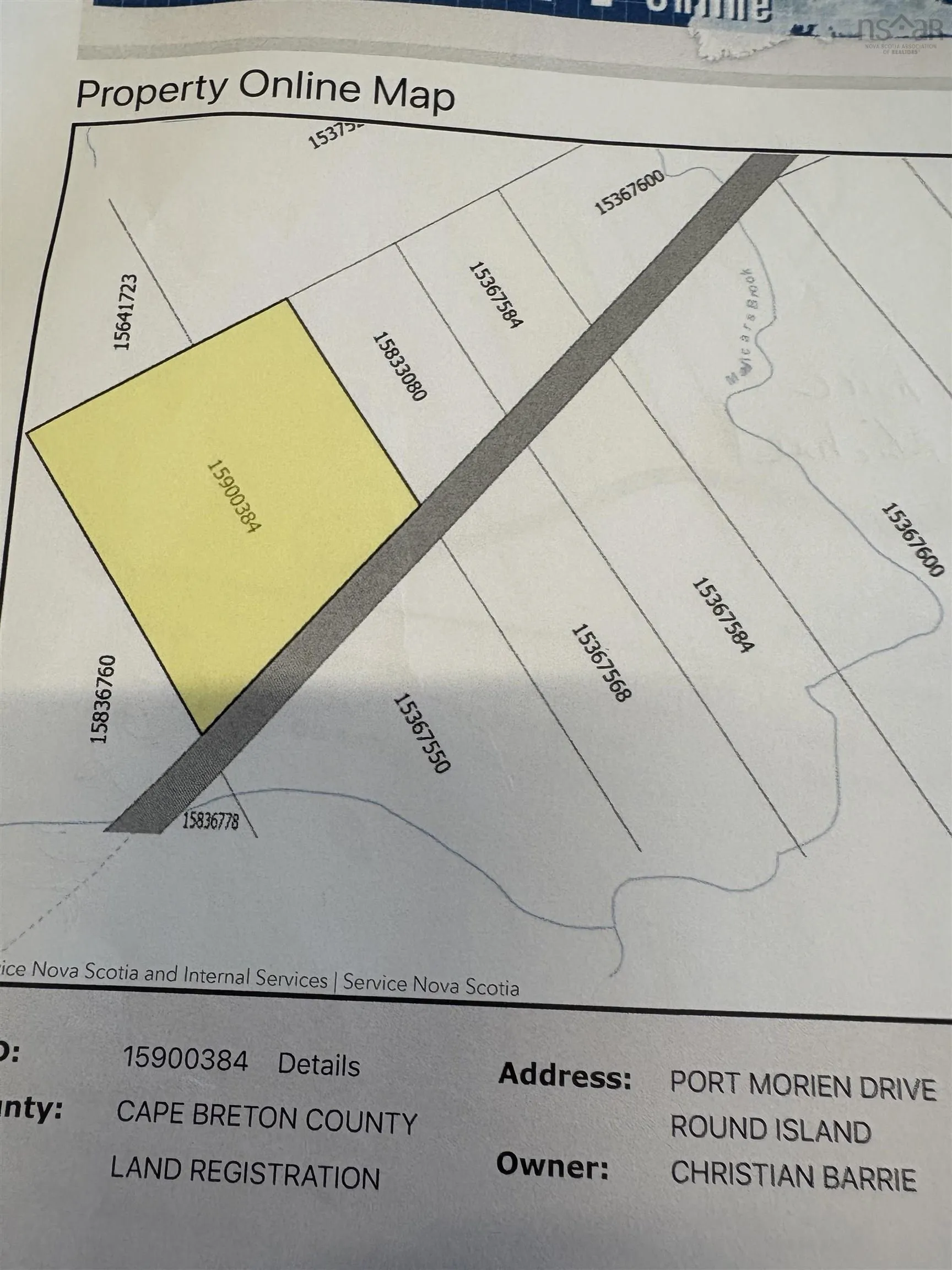 0-port Morien Drive, Port Morien, NS B1B 1P1, ,Land,For Sale,Morien,202522553