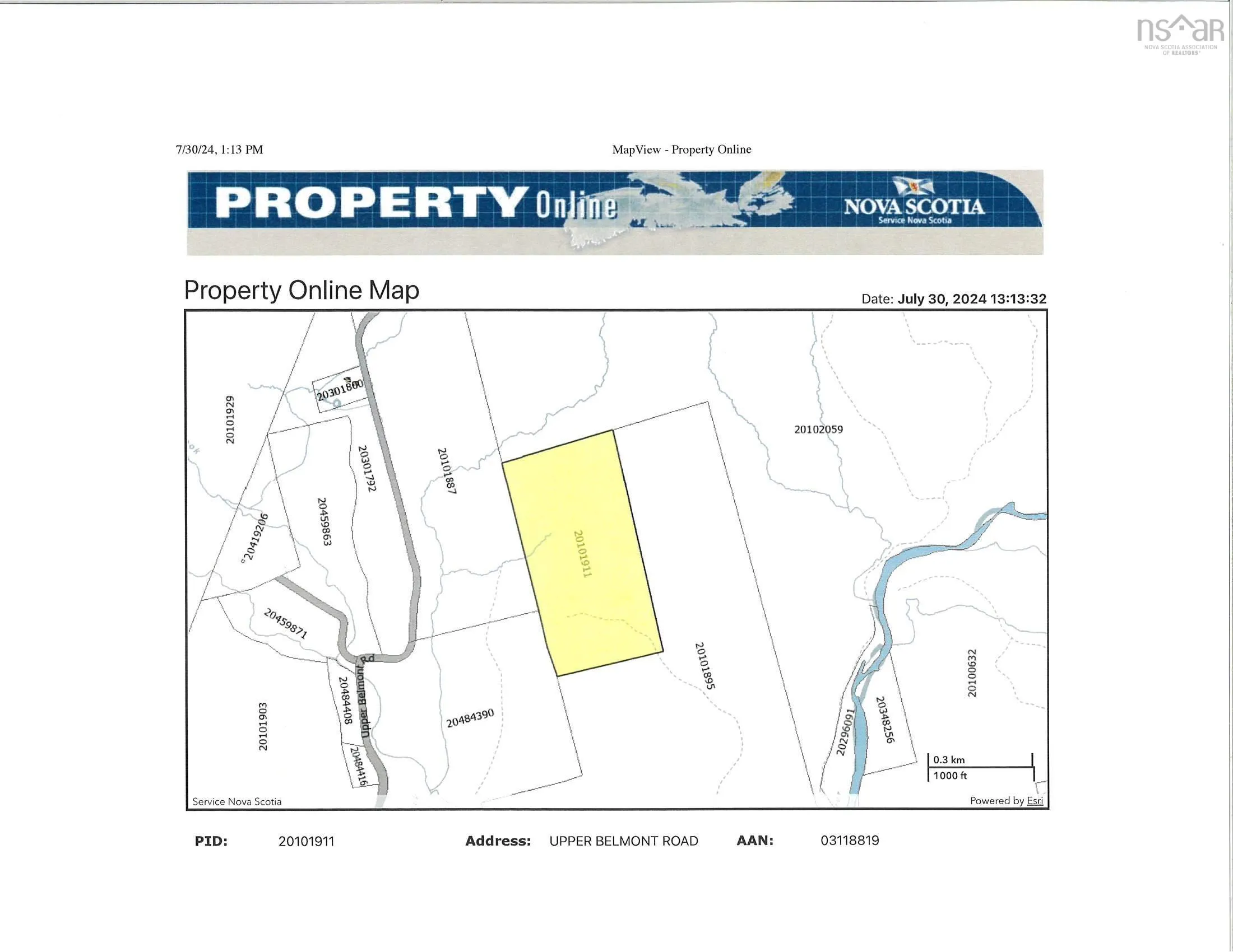Upper Belmont Road, Belmont Ns B0m 1g0, ,Land,For Sale,Upper Belmont,202427490