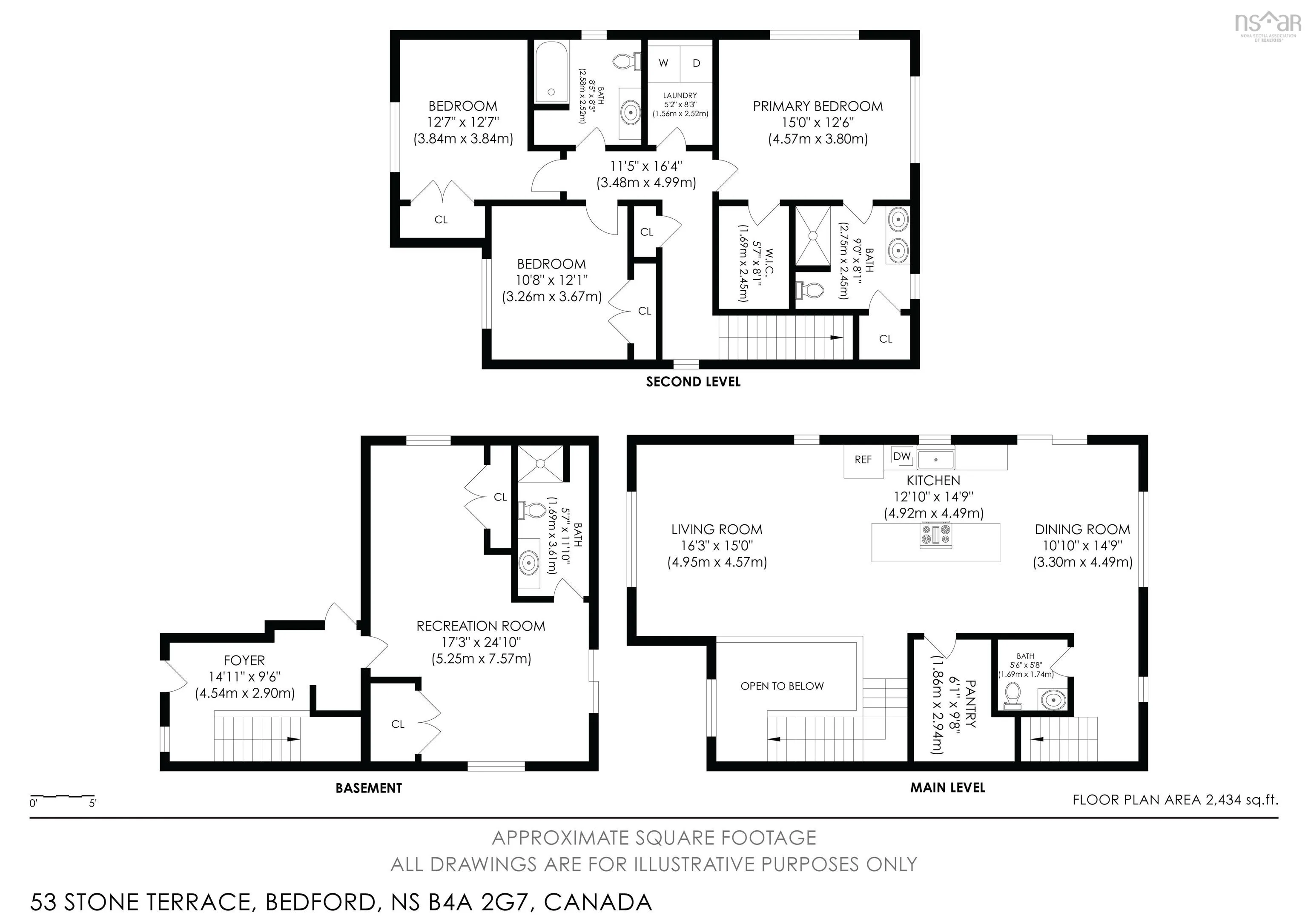 53 Stone Terrace, Bedford, NS B4A 2G7, 3 Bedrooms Bedrooms, ,4 BathroomsBathrooms,Residential,For Sale,Stone,202507113