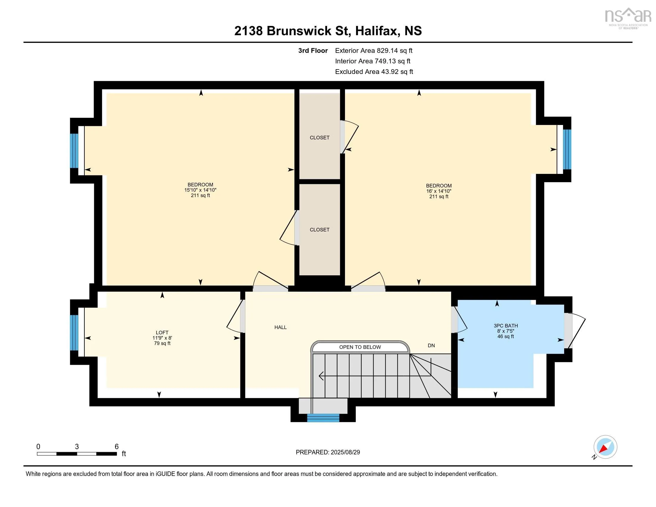 2138 Brunswick Street, Halifax, NS B3K 2Y8, 4 Bedrooms Bedrooms, ,3 BathroomsBathrooms,Residential,For Sale,Brunswick,202522091