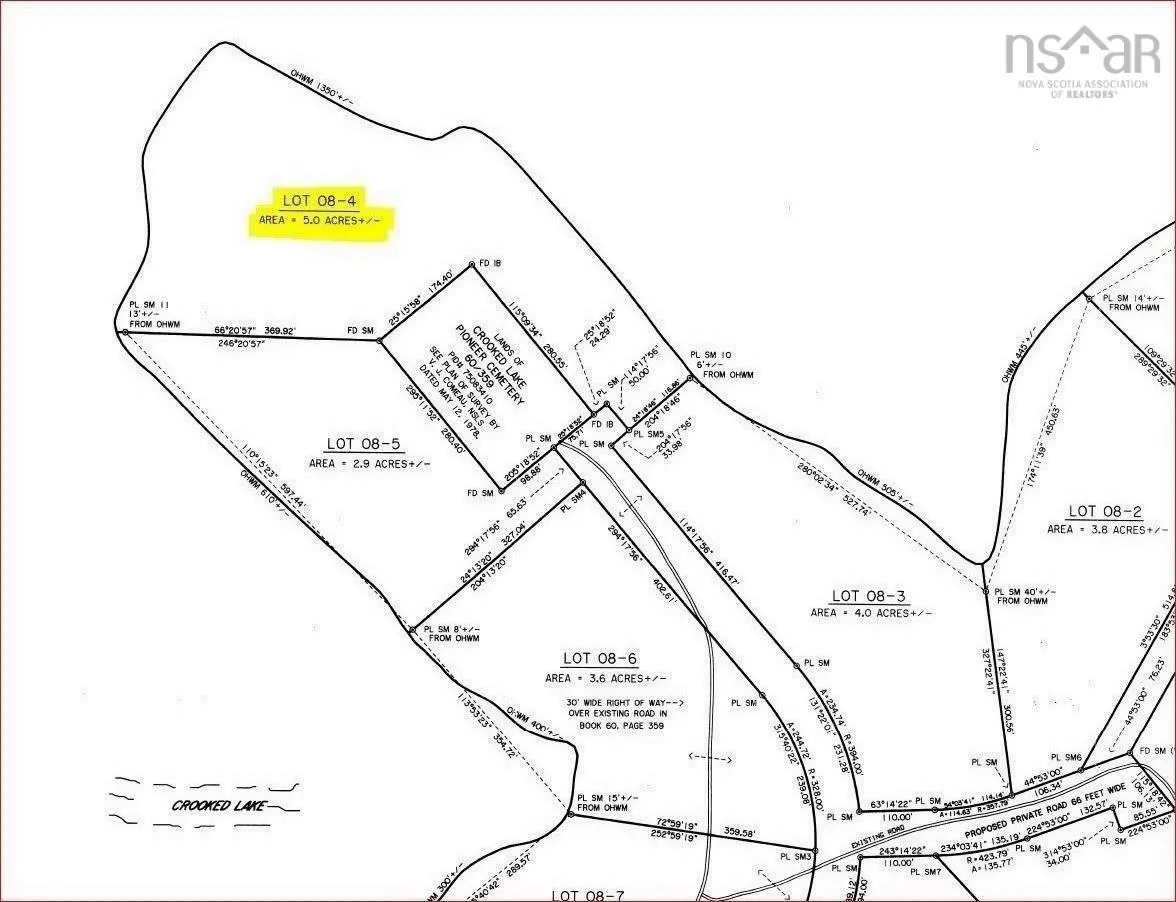 08-4 Crooked Lake Road, Framboise Ns B2j 1c4, ,Land,For Sale,Crooked Lake,202421000
