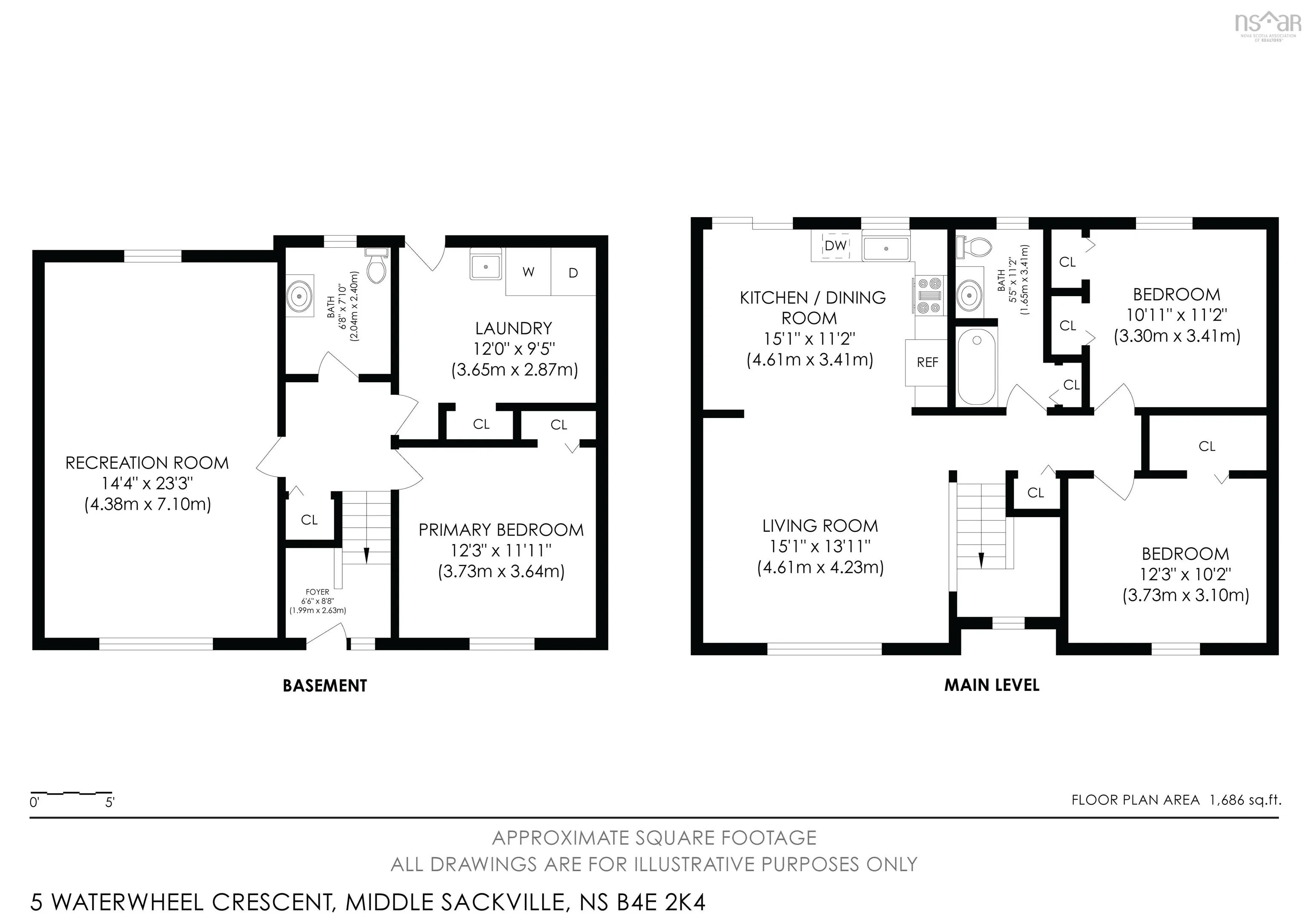5 Waterwheel Crescent, Middle Sackville, NS B4E 2K4, 3 Bedrooms Bedrooms, ,2 BathroomsBathrooms,Residential,For Sale,Waterwheel,202517914