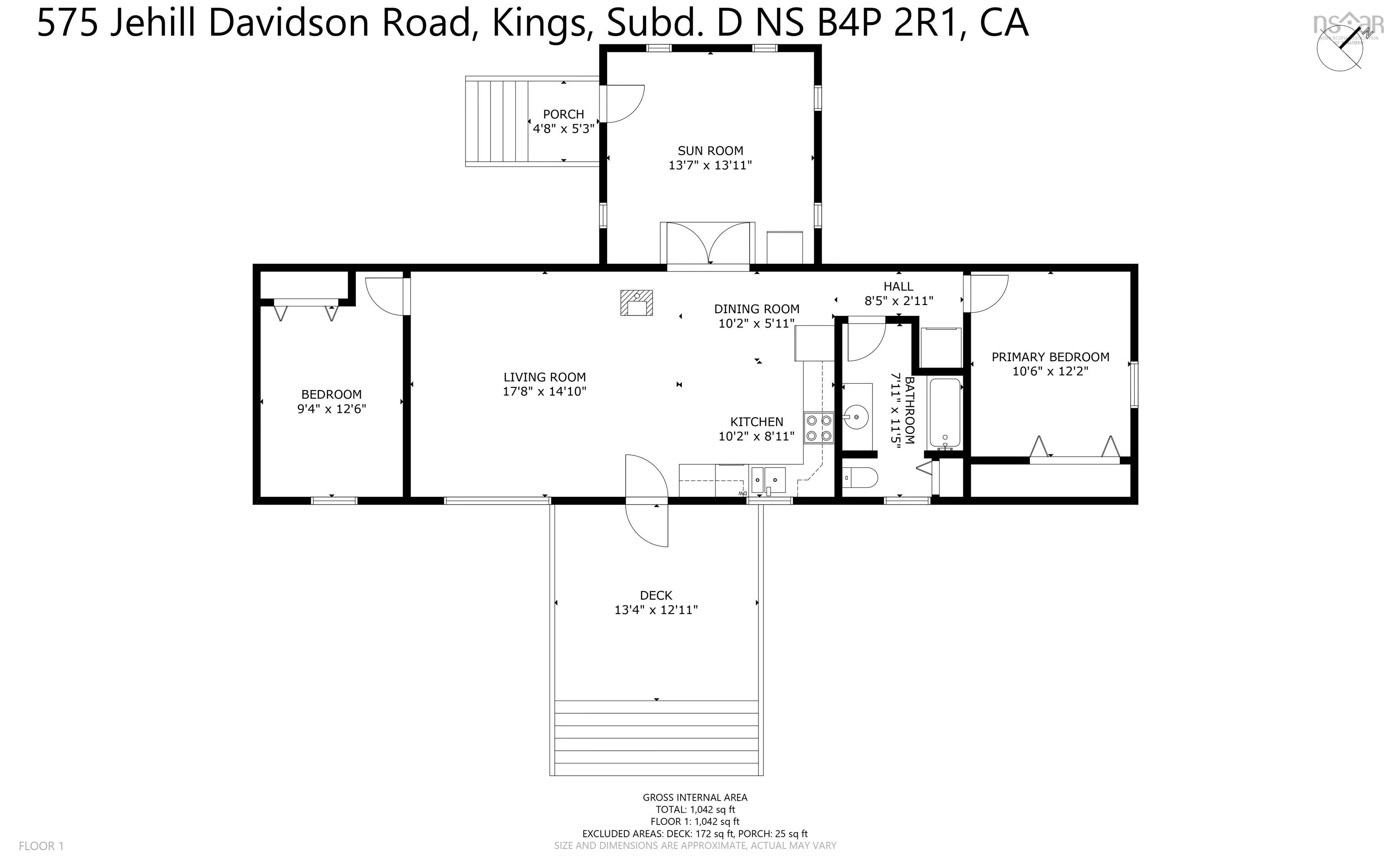 575 Jehill Davidson Road, Newtonville, NS B4P 2R1, 2 Bedrooms Bedrooms, ,1 BathroomBathrooms,Residential,For Sale,Jehill Davidson,202517340