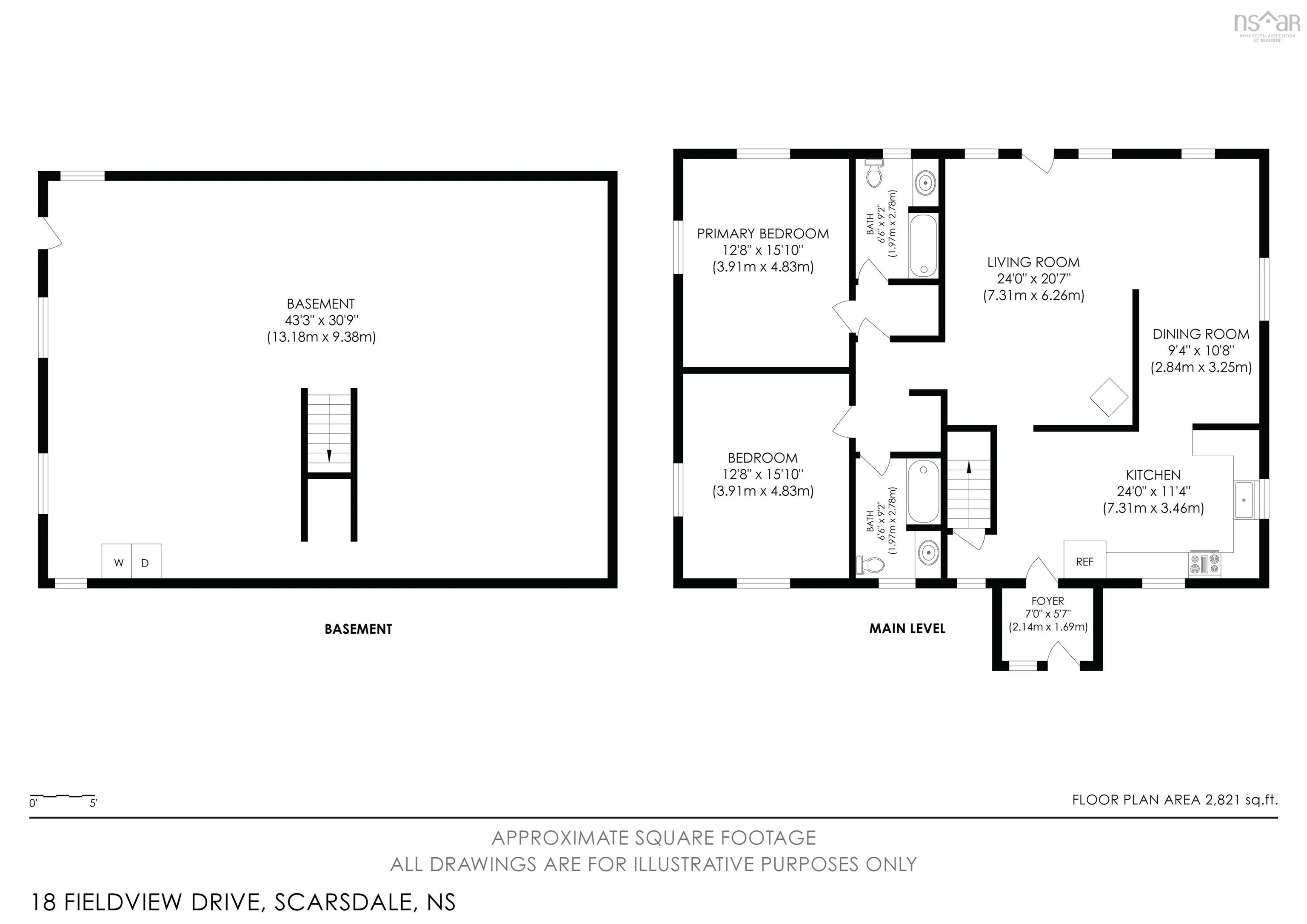 18 Fieldview Drive, Scarsdale, NS B0R 1A0, 2 Bedrooms Bedrooms, ,2 BathroomsBathrooms,Residential,For Sale,Fieldview,202515260