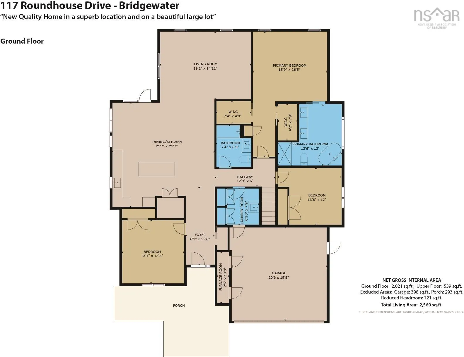 117 Roundhouse, Bridgewater Ns B4v 9a9, 4 Bedrooms Bedrooms, ,3 BathroomsBathrooms,Residential,For Sale,Roundhouse Drive,202428573