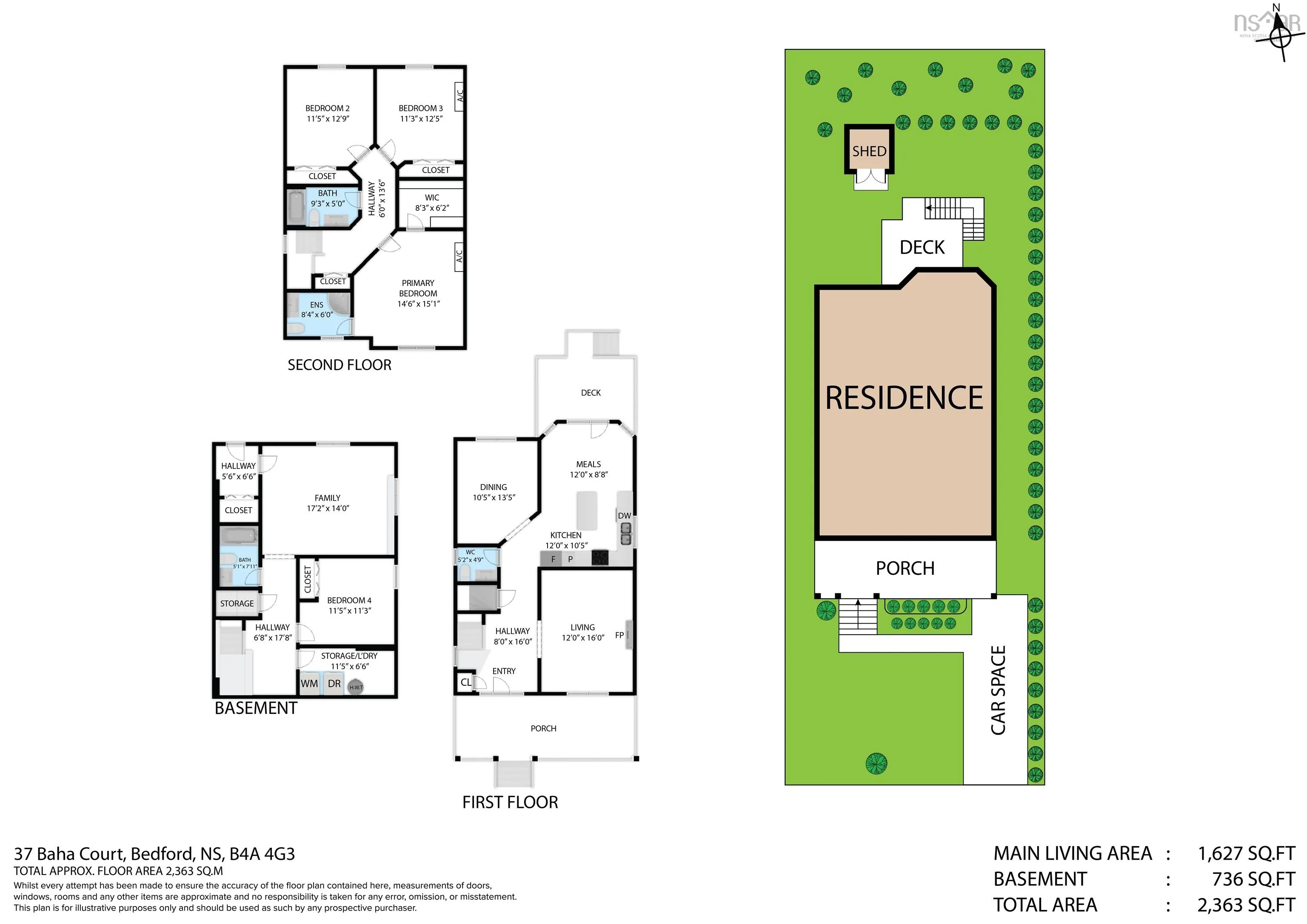 37 Baha Court, Bedford, NS B4A 4G3, 4 Bedrooms Bedrooms, ,4 BathroomsBathrooms,Residential,For Sale,Baha,202518748
