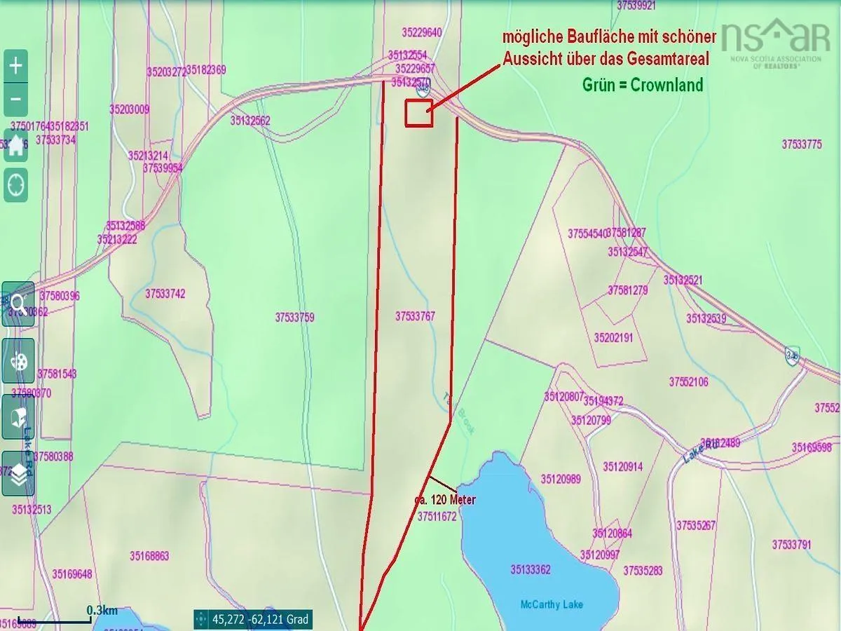 116.5 Acres 348 Highway, Smithfield Ns B0h 1e0, ,Land,For Sale,348,202403305