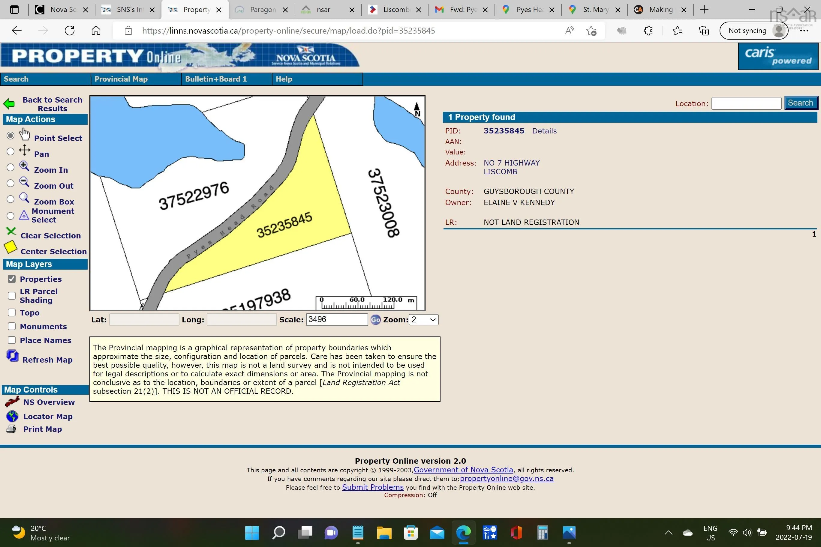 Lot 3 Pyes Head Road, Liscomb Ns B0j 2g0, ,Land,For Sale,Pyes Head,202323502