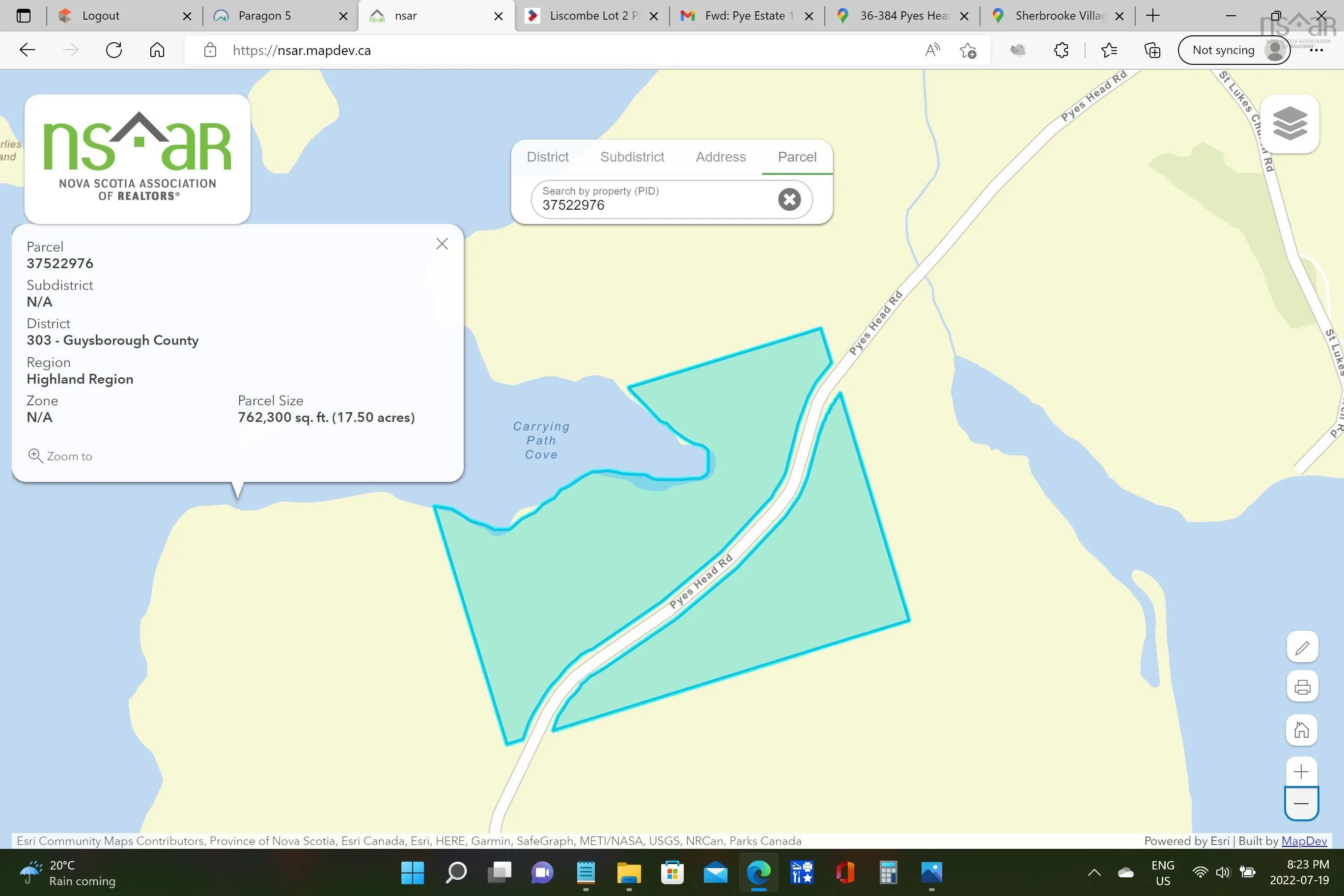 Lot 3 Pyes Head Road, Liscomb Ns B0j 2g0, ,Land,For Sale,Pyes Head,202323502