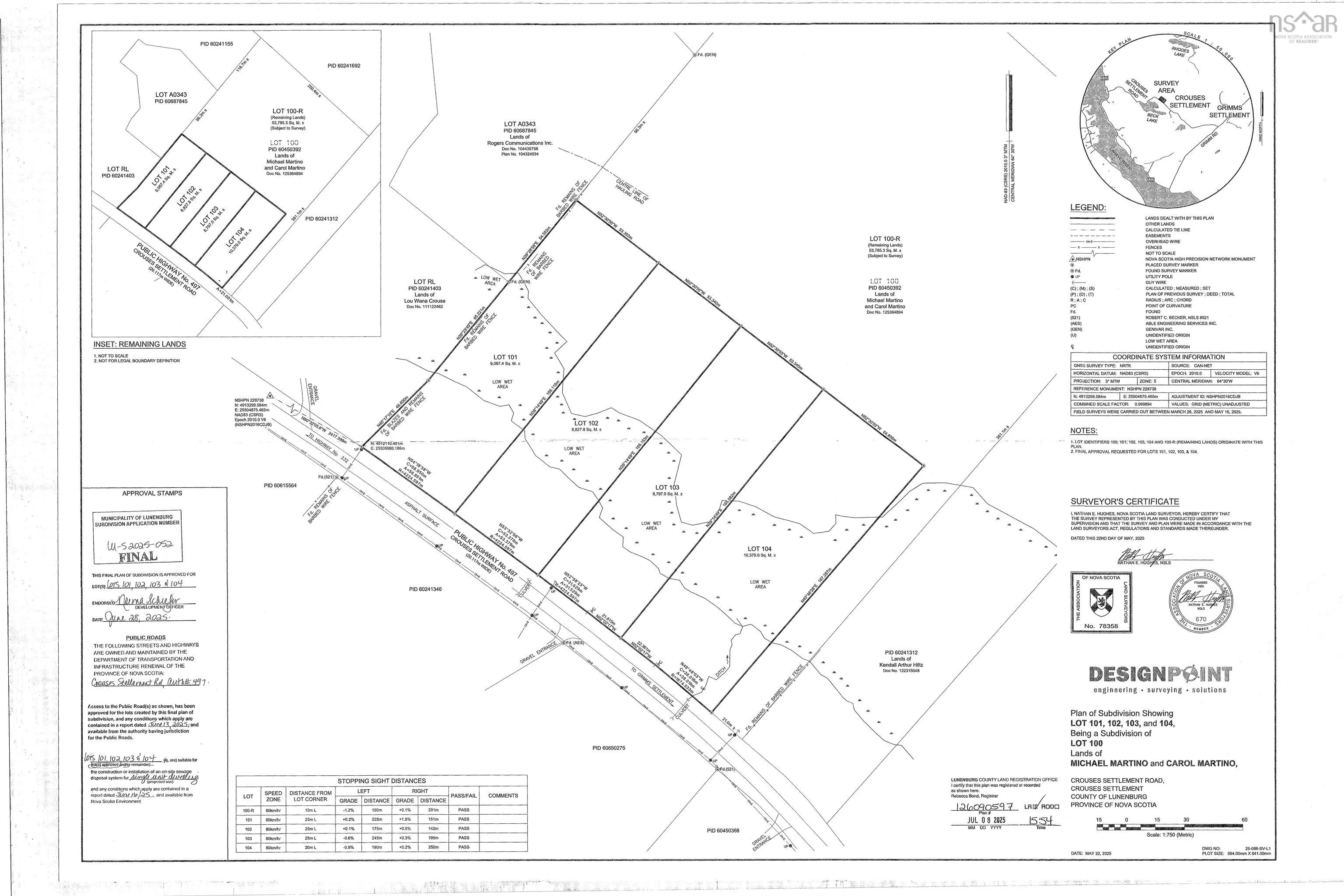 Crouses Settlement Road Lot 102, Crouses Settlement, NS B0J 2C0, ,Land,For Sale,Crouses Settlement,202519475