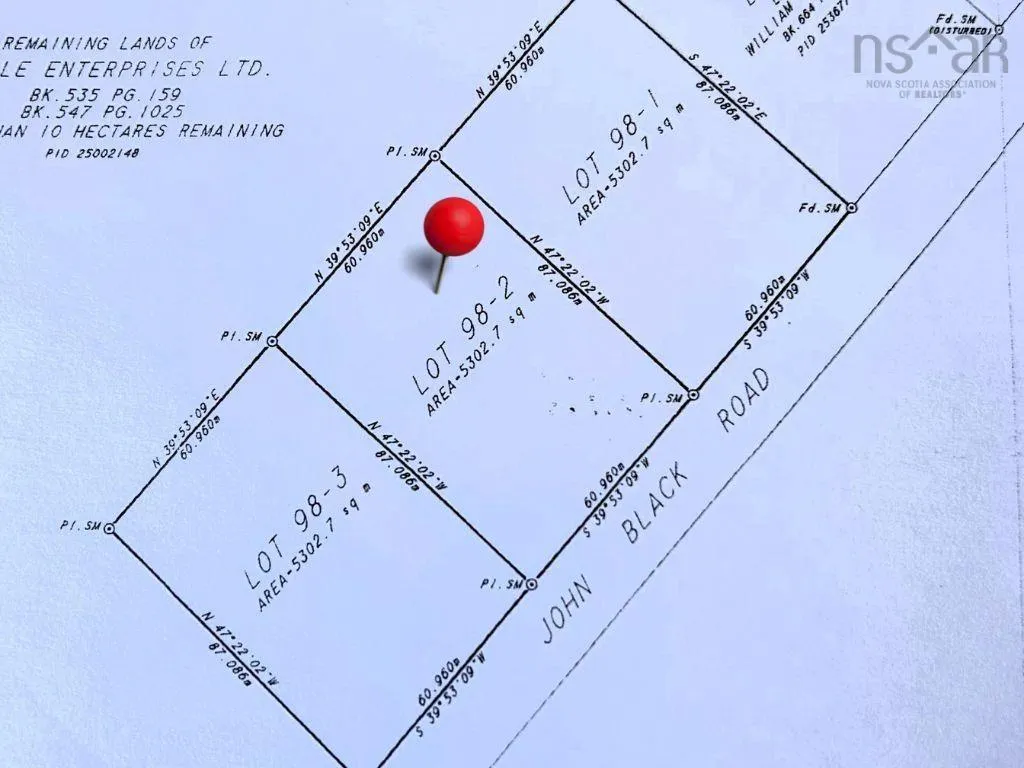 98-2 John Black Road, East Amherst Ns B4h 3y3, ,Land,For Sale,John Black,202316004