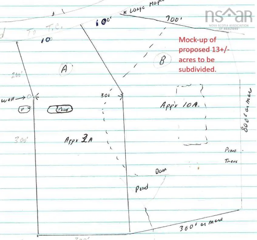 13 Acres Park Falls Road, Sutherlands River Ns B0k 1w0, ,Land,For Sale,Park Falls,202421804