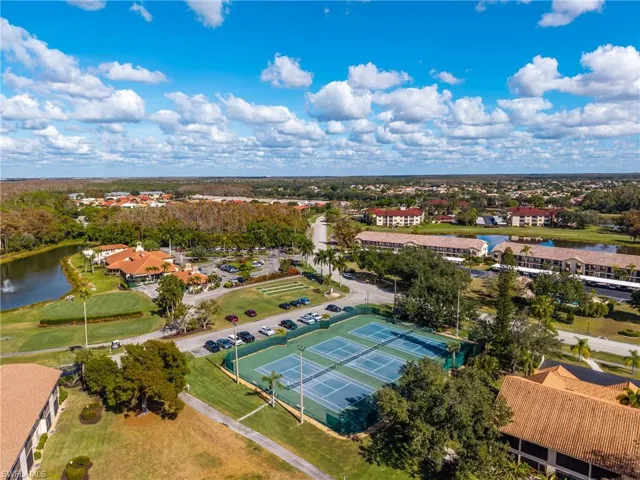 Drone / aerial view of a nearby body of water