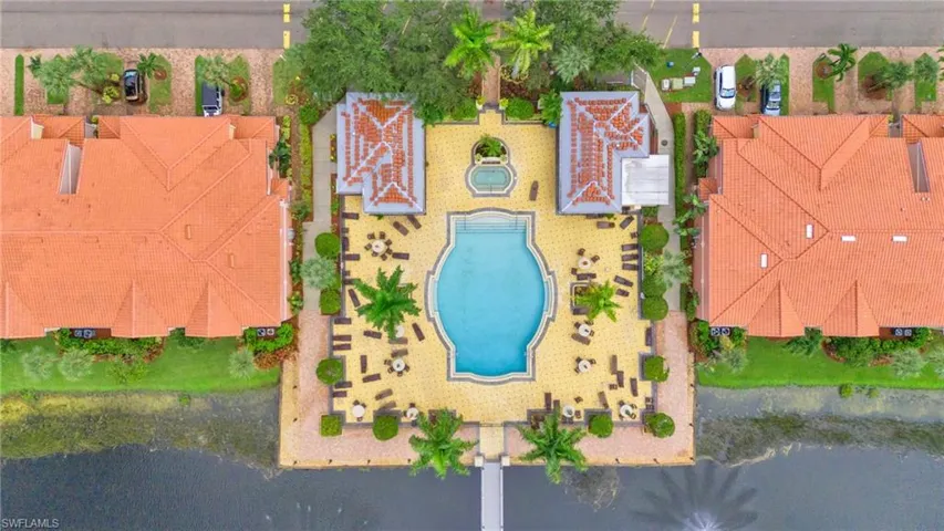 Birds eye view of property